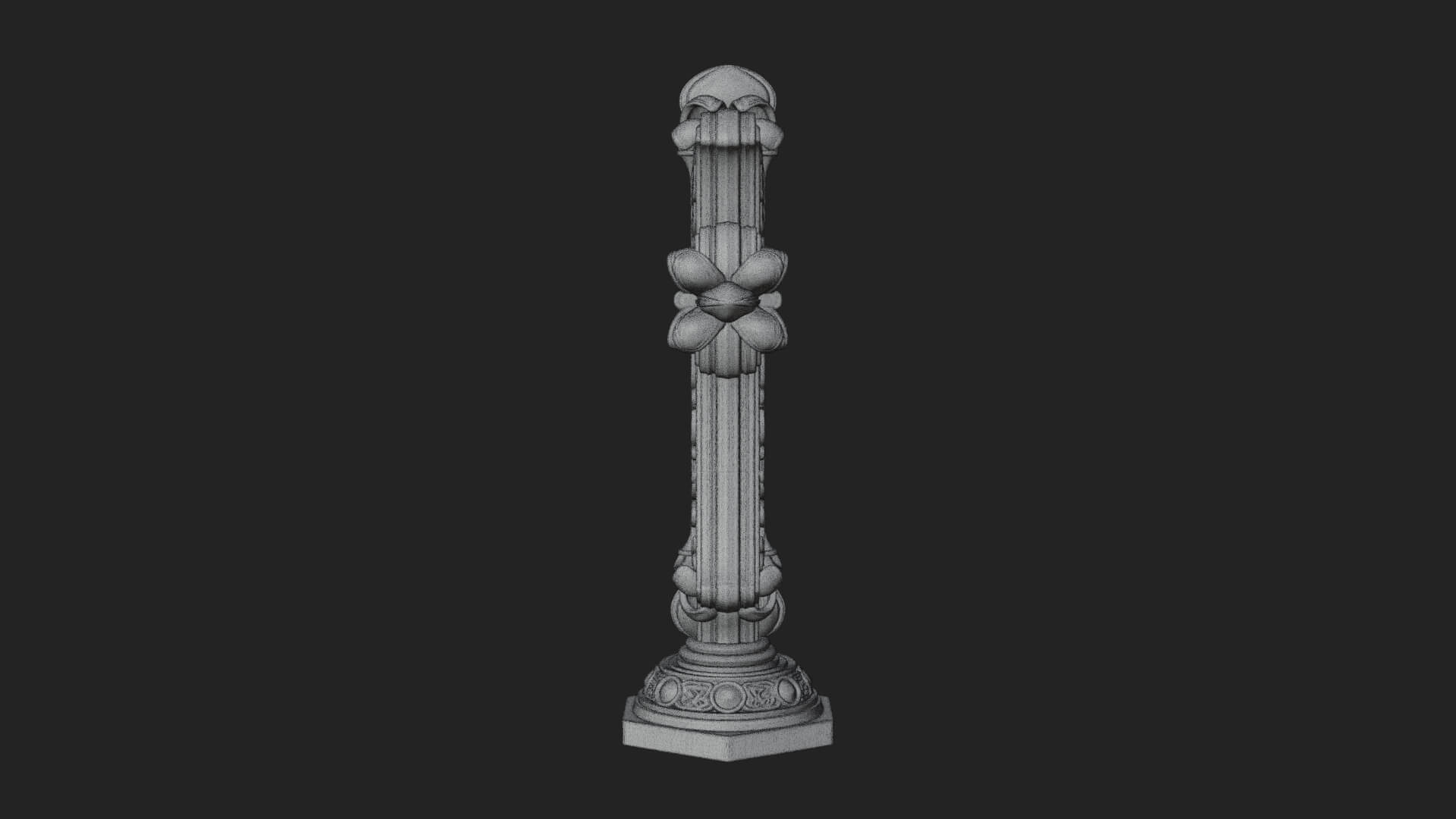 Standing Gem Cross Model Design 16 3D Print Model 3D Model