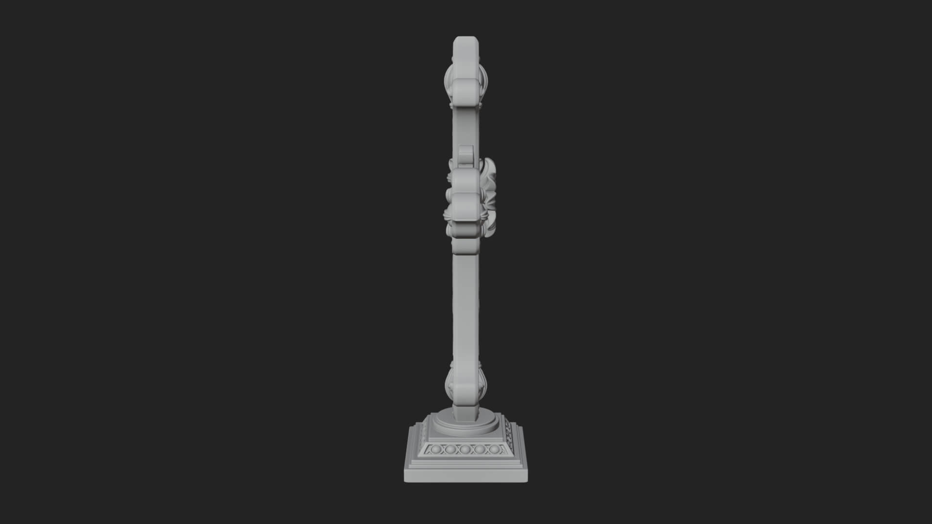 Standing Gem Cross Model Design 17 3D Print Model 3D Model