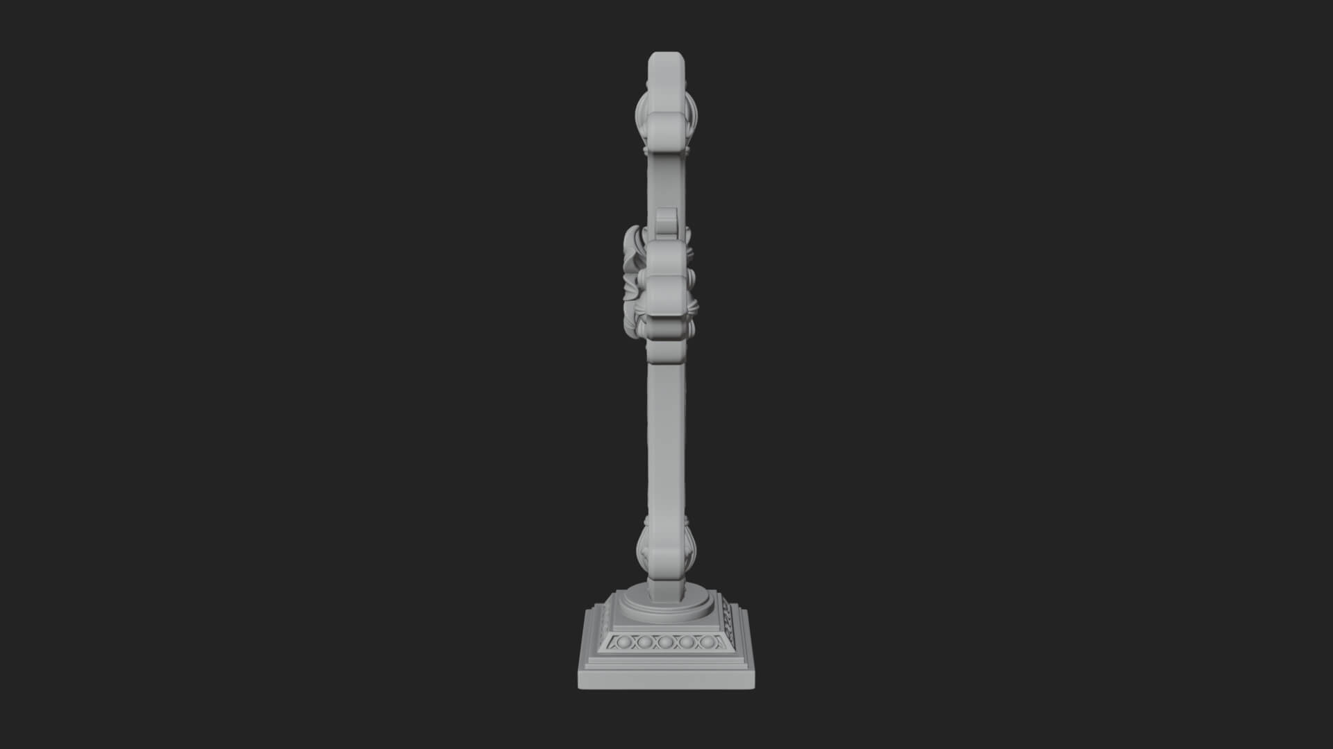 Standing Gem Cross Model Design 17 3D Print Model 3D Model