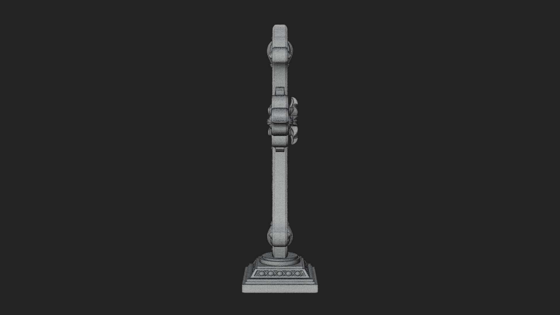 Standing Gem Cross Model Design 17 3D Print Model 3D Model