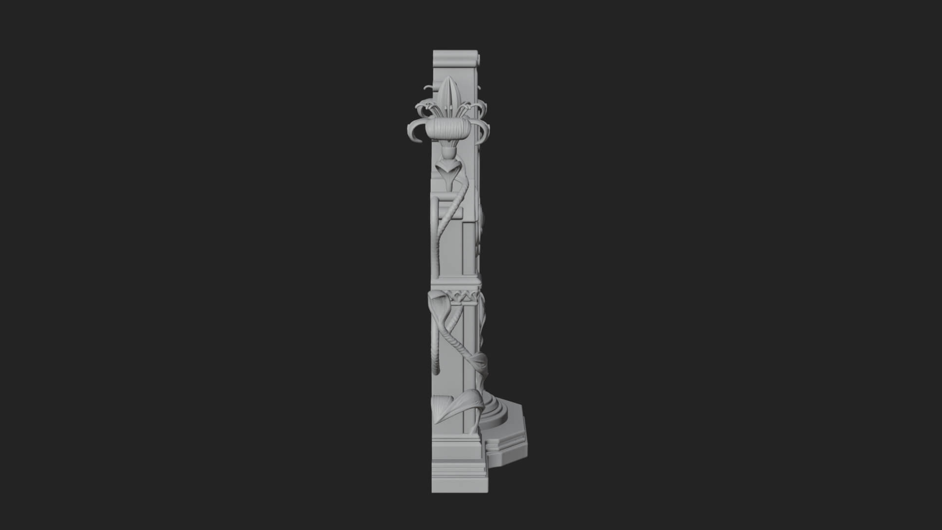 Standing Gem Cross Model Design 18 3D Print Model 3D Model
