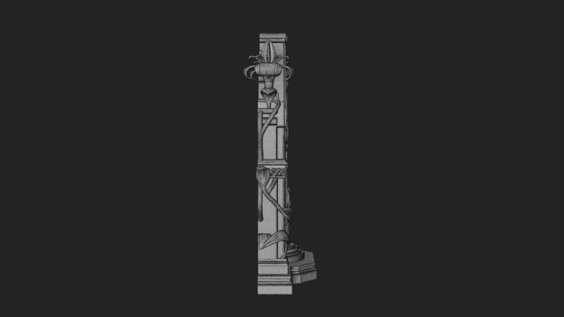 Standing Gem Cross Model Design 18 3D Print Model 3D Model