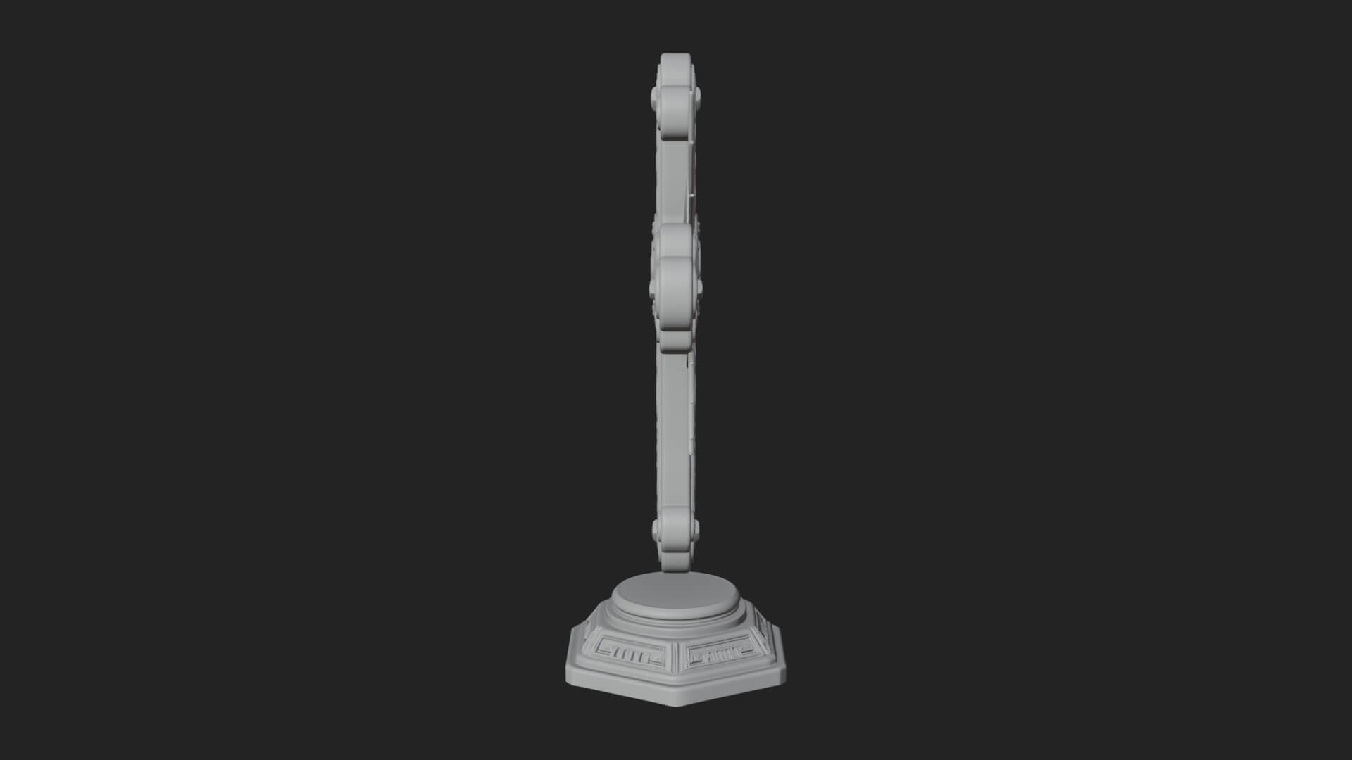 Standing Gem Cross Model Design 3 3D Print Model 3D Model