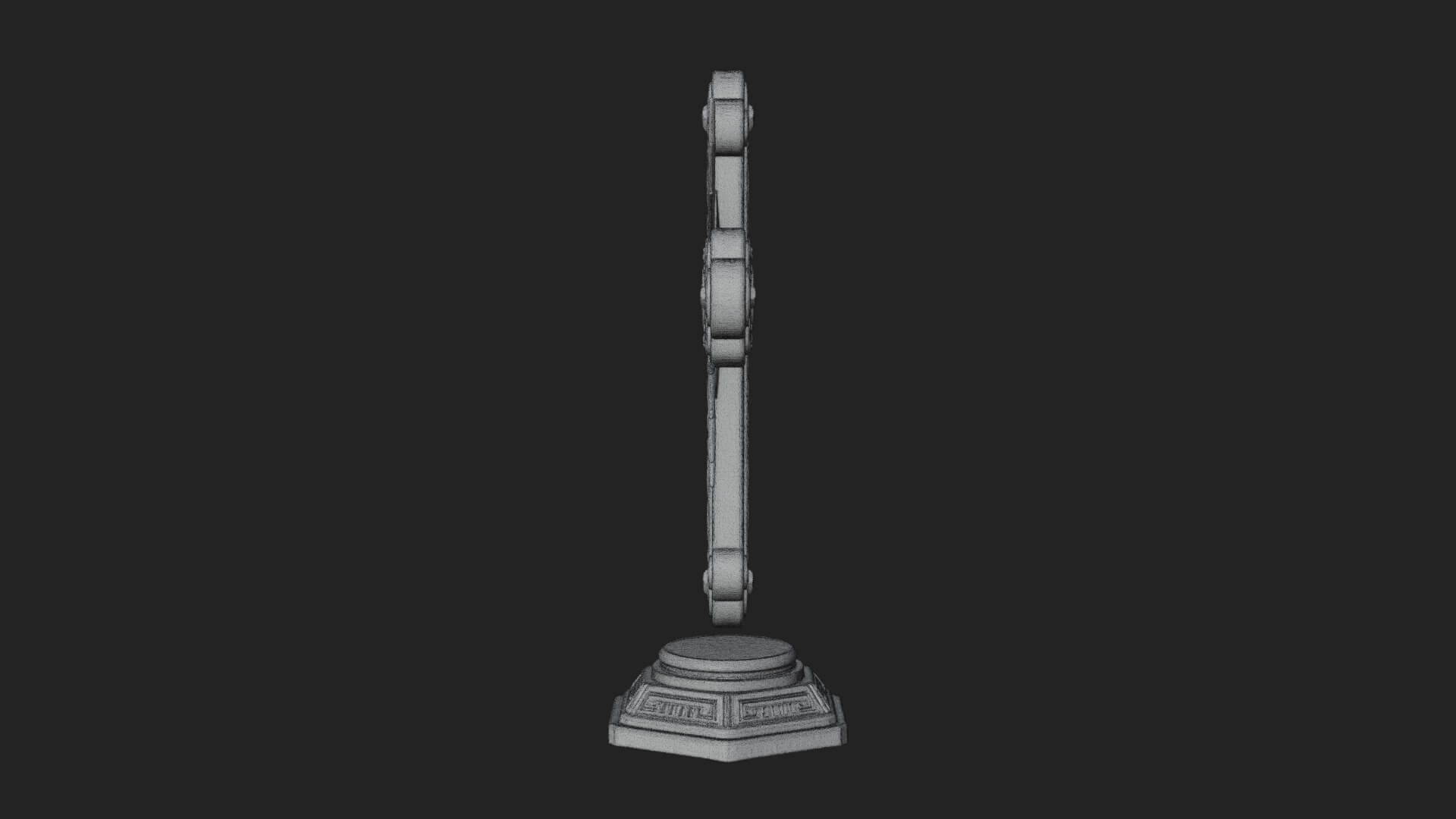 Standing Gem Cross Model Design 3 3D Print Model 3D Model