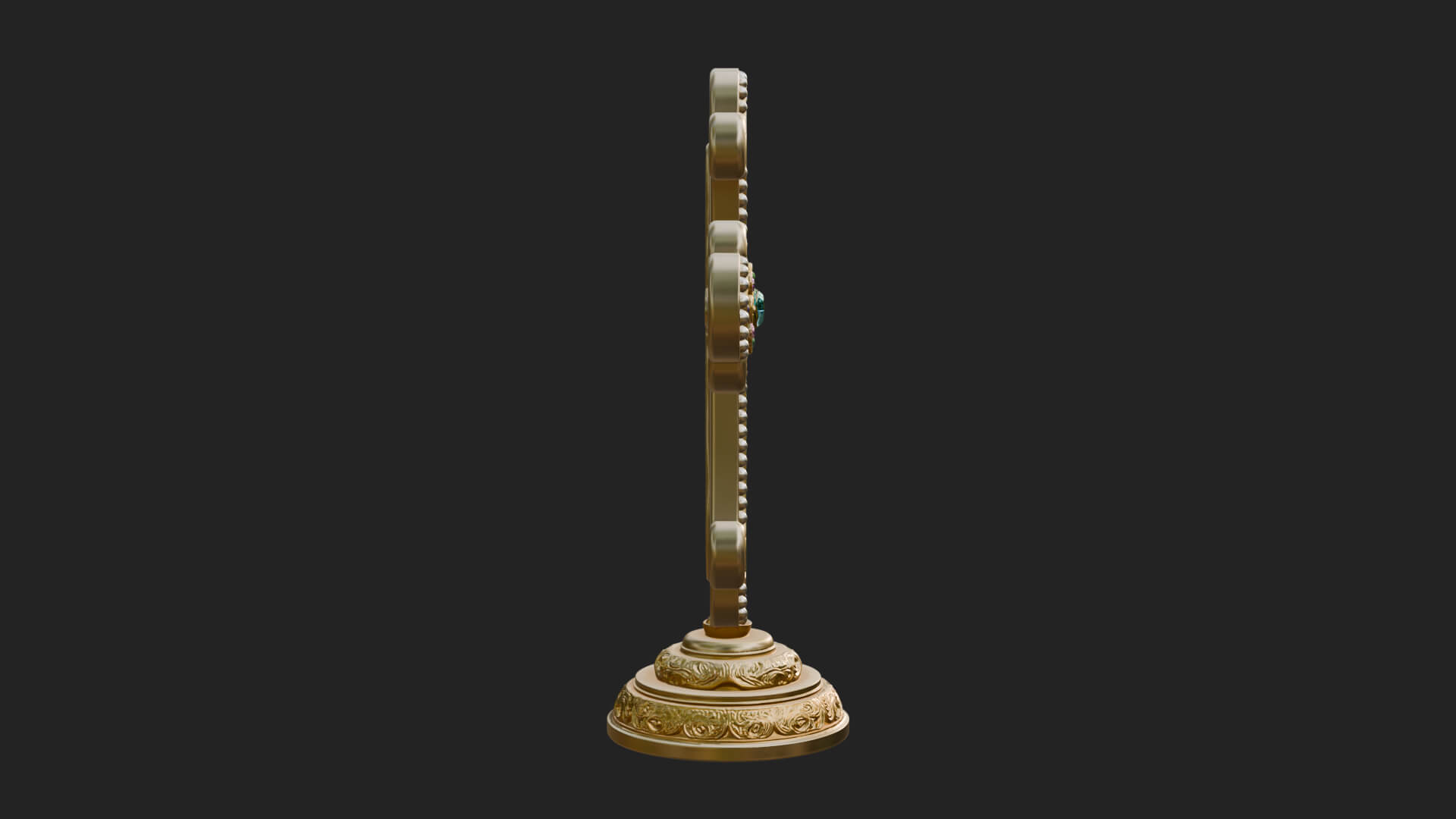 Standing Gem Cross Model Design 5 3D Print Model 3D Model