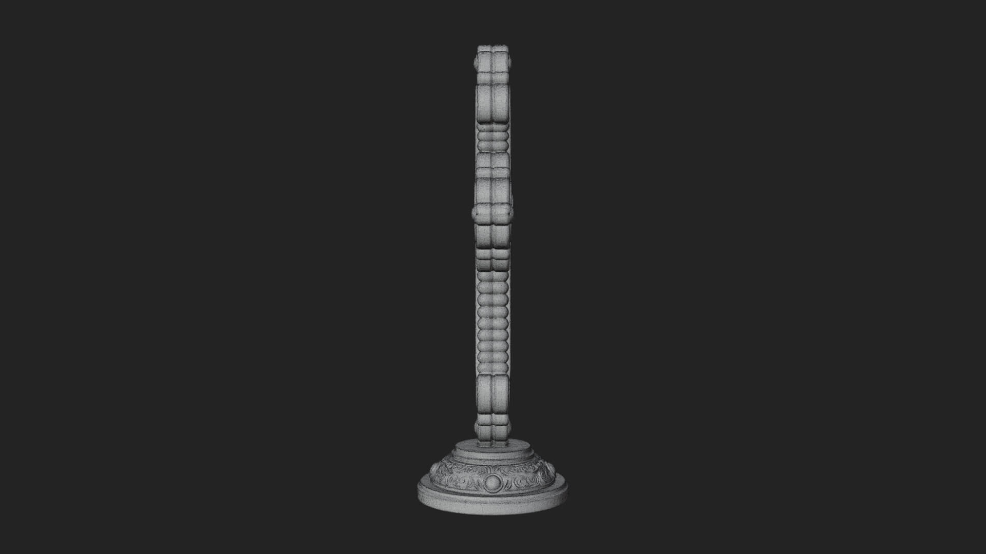 Standing Gem Cross Model Design 6 3D Print Model 3D Model