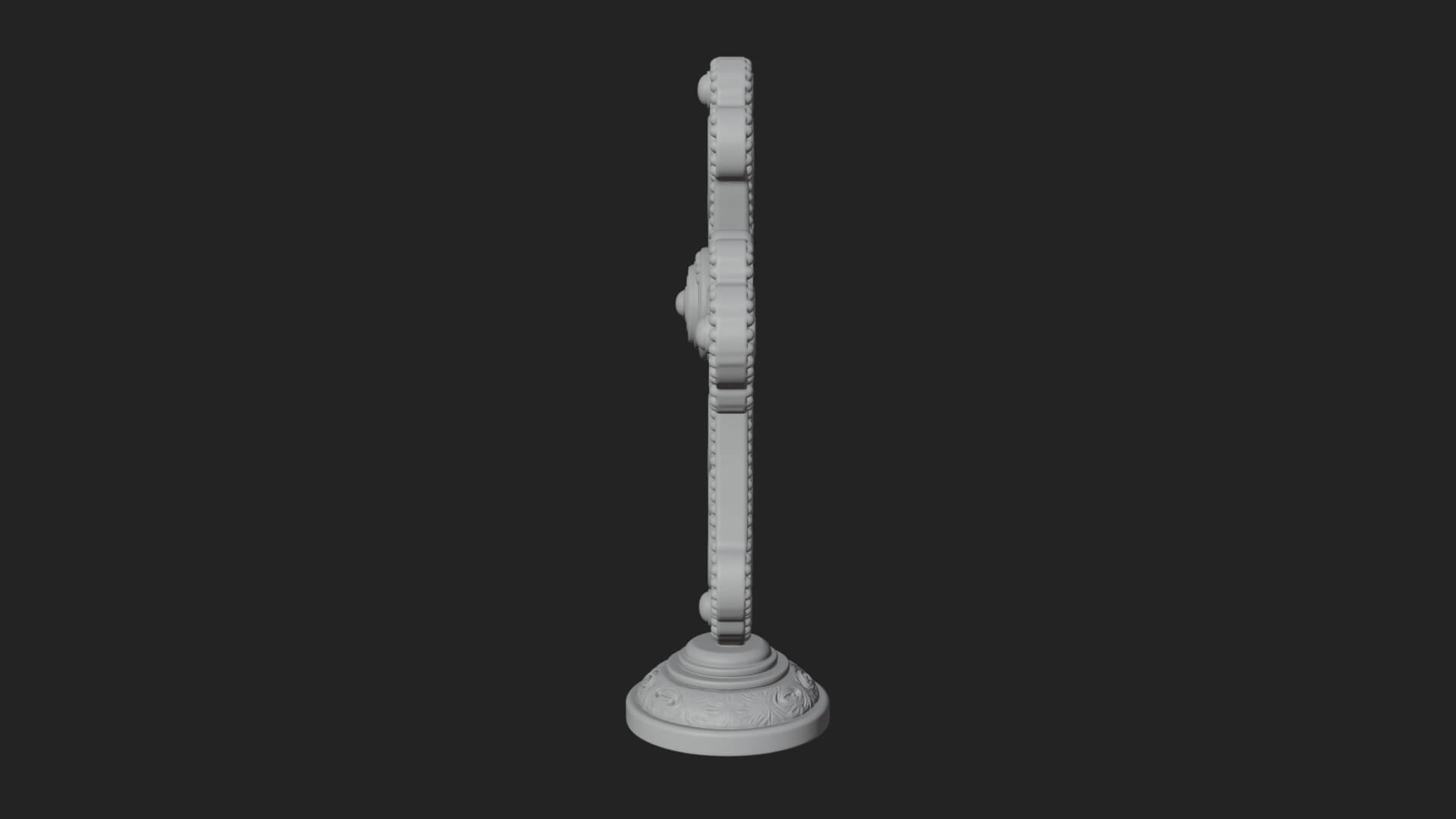 Standing Gem Cross Model Design 7 3D Print Model 3D Model