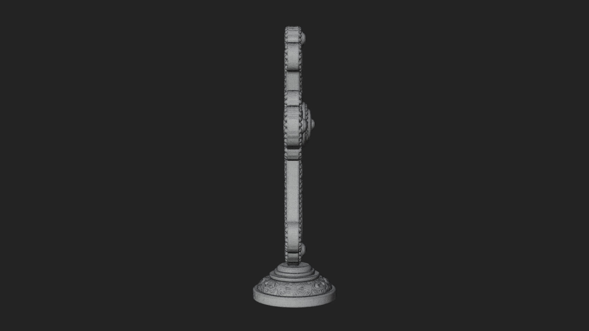 Standing Gem Cross Model Design 7 3D Print Model 3D Model