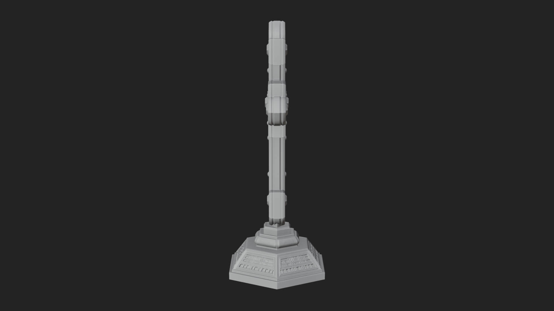 Standing Gem Cross Model Design 9 3D Print Model 3D Model