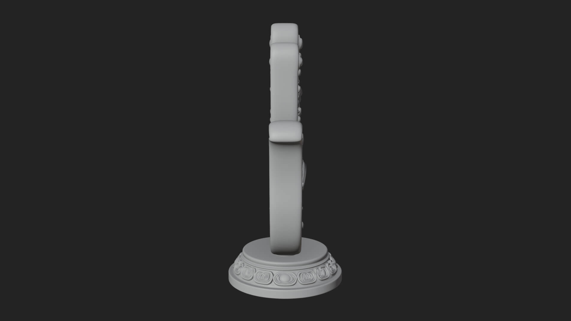 Standing Hamsa Hand Ornament Design 4 3D Print Model 3D Model