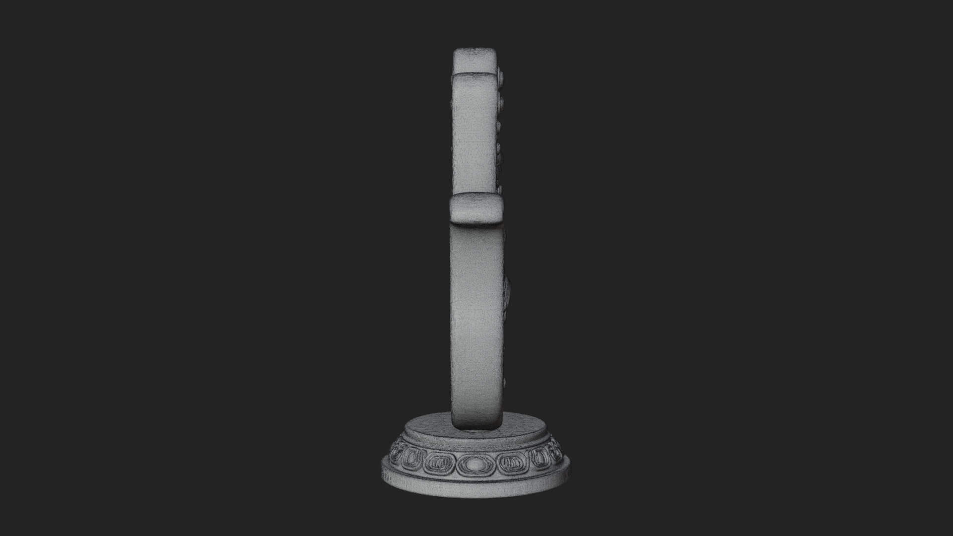 Standing Hamsa Hand Ornament Design 4 3D Print Model 3D Model