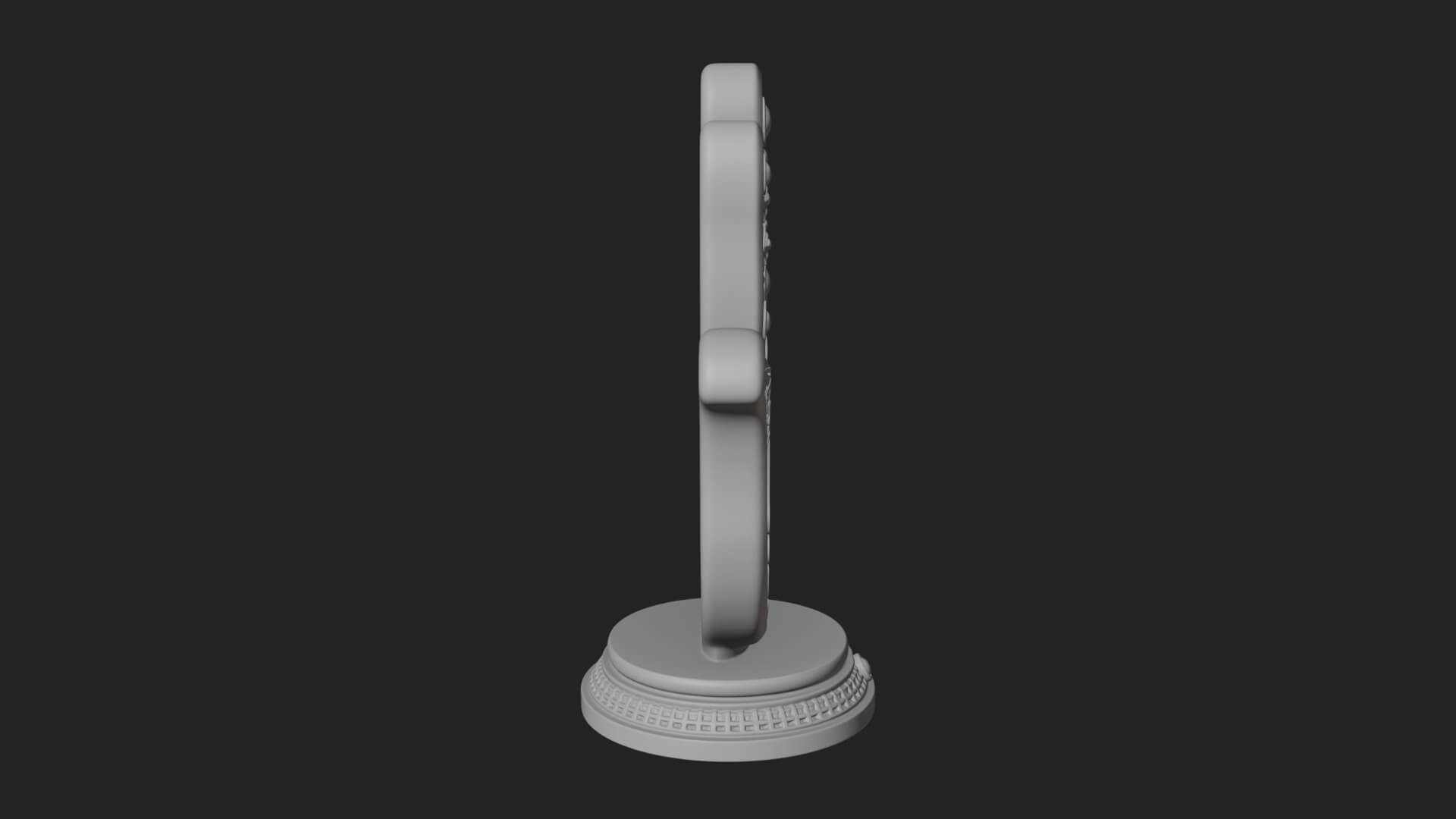 Standing Hamsa Hand Ornament Design 5 3D Print Model 3D Model