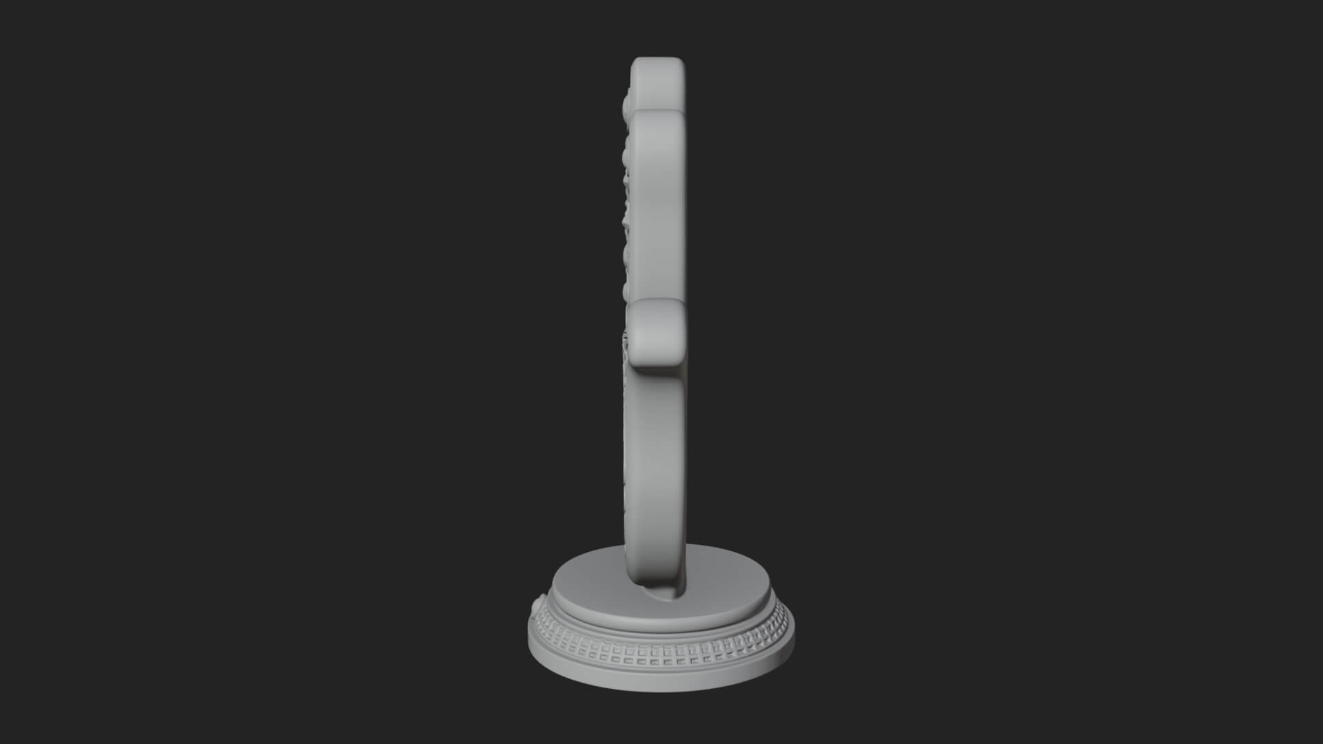 Standing Hamsa Hand Ornament Design 5 3D Print Model 3D Model