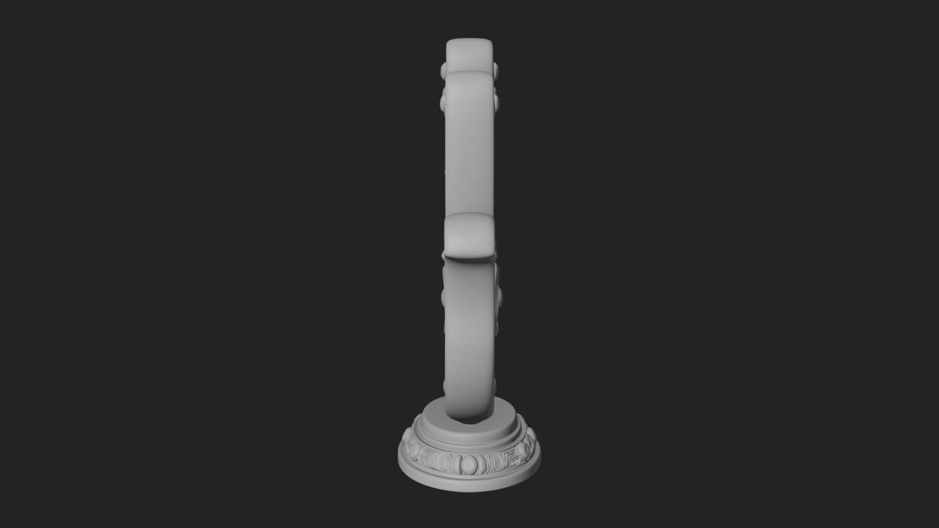 Standing Hamsa Hand Ornament Design 6 3D Print Model 3D Model
