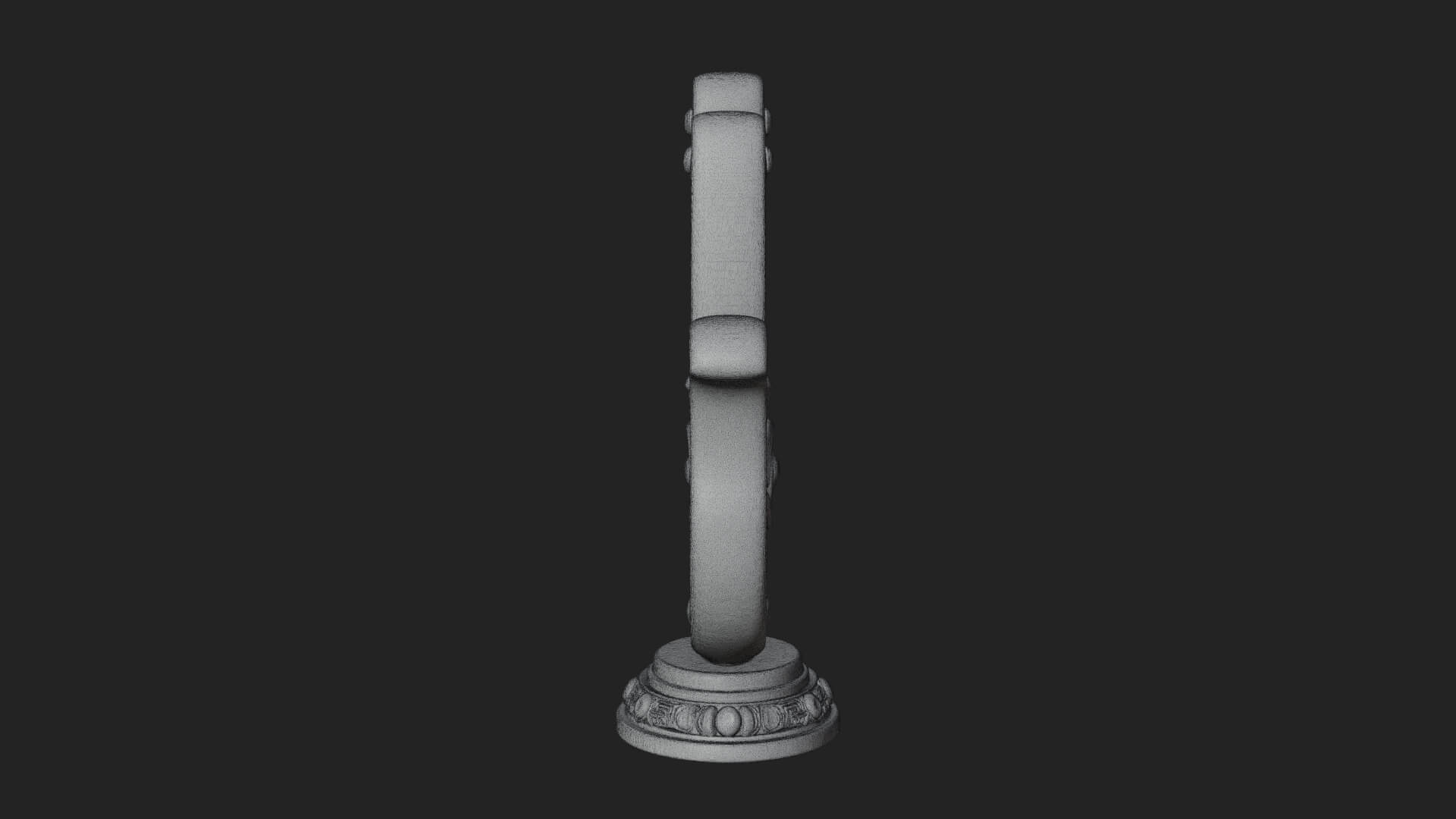 Standing Hamsa Hand Ornament Design 6 3D Print Model 3D Model