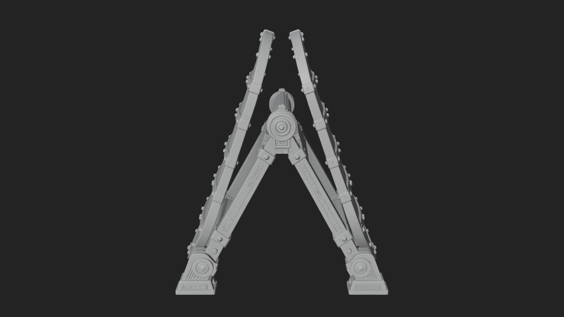 Standing Pavise Shield Model Design 1 3D Print Model 3D Model