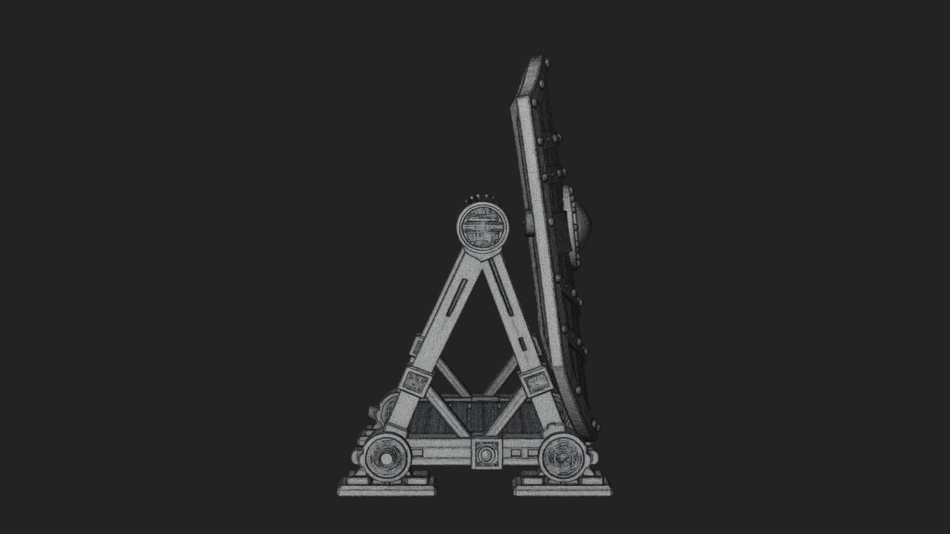 Standing Pavise Shield Model Design 2 3D Print Model 3D Model