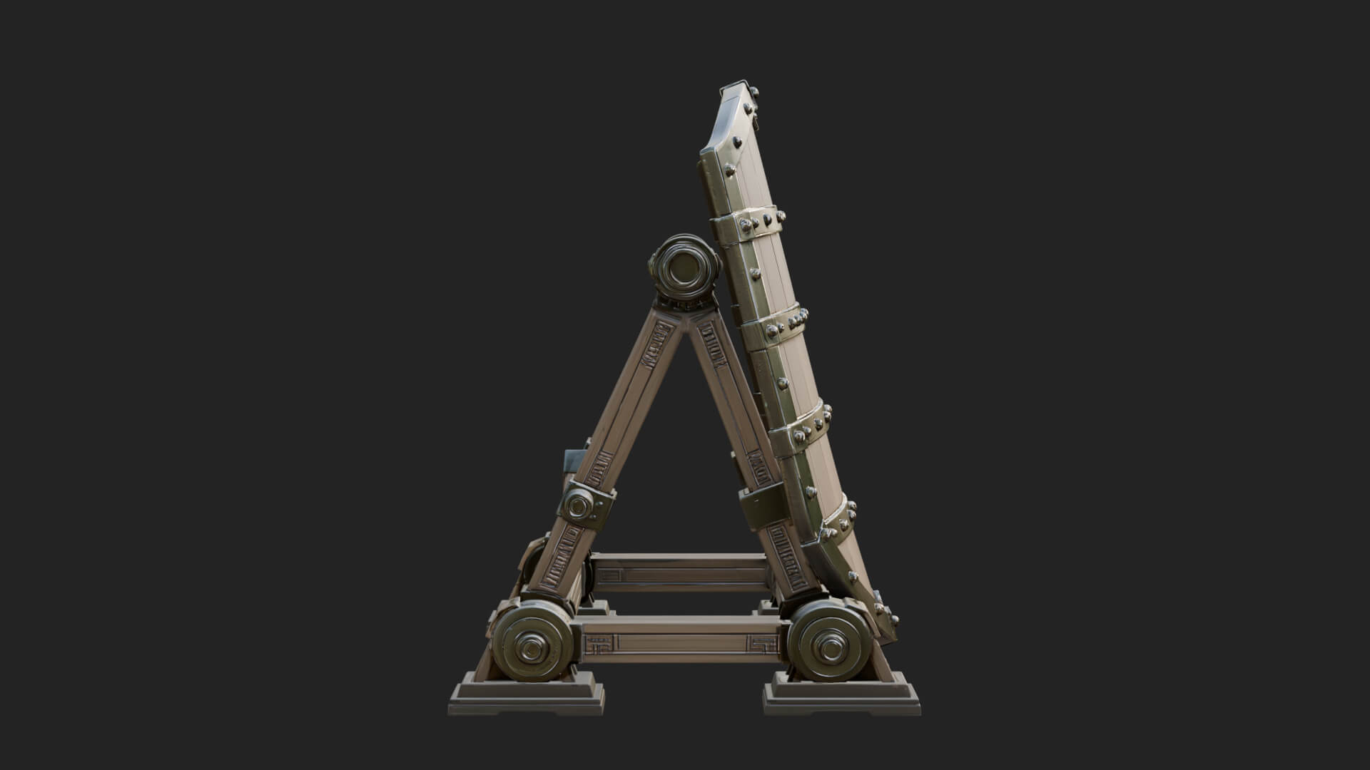 Standing Pavise Shield Model Design 3 3D Print Model 3D Model