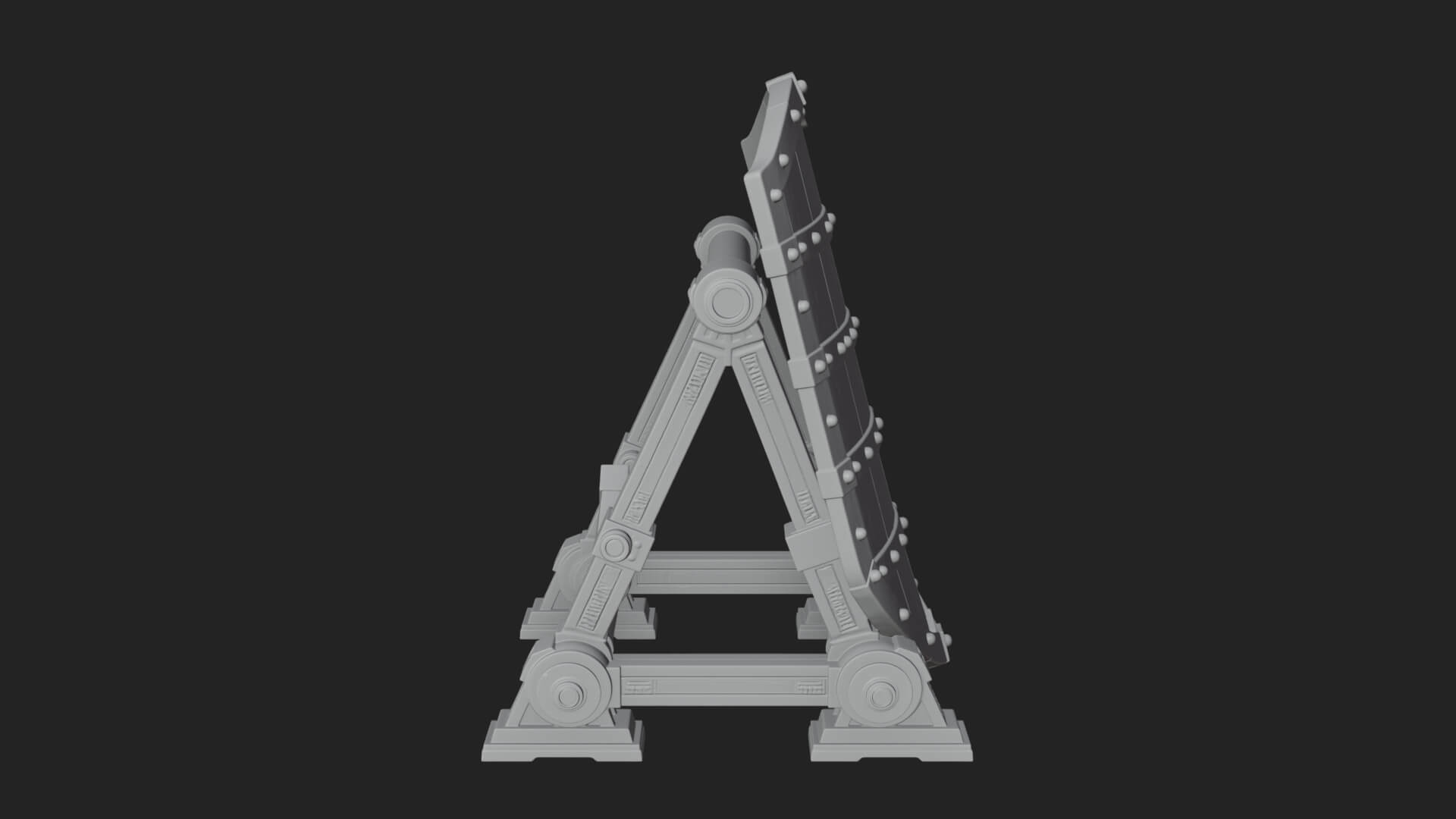 Standing Pavise Shield Model Design 3 3D Print Model 3D Model