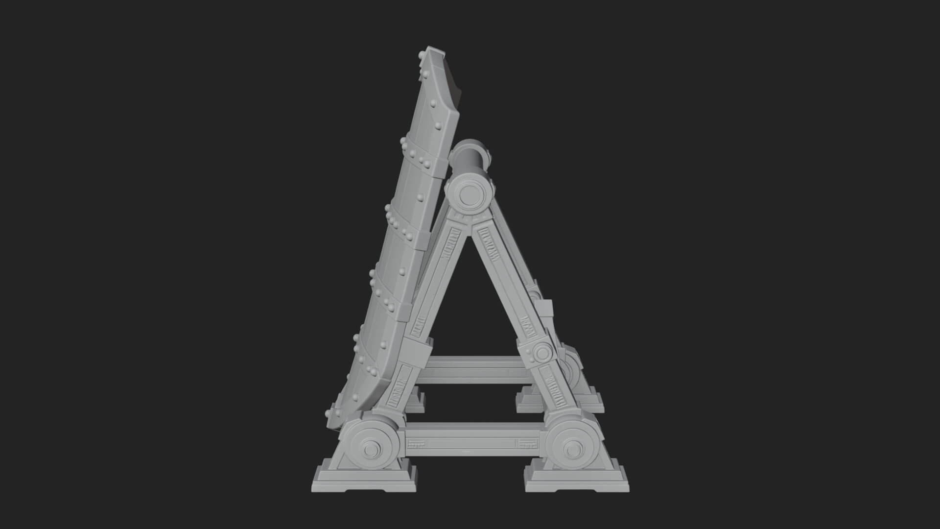 Standing Pavise Shield Model Design 3 3D Print Model 3D Model