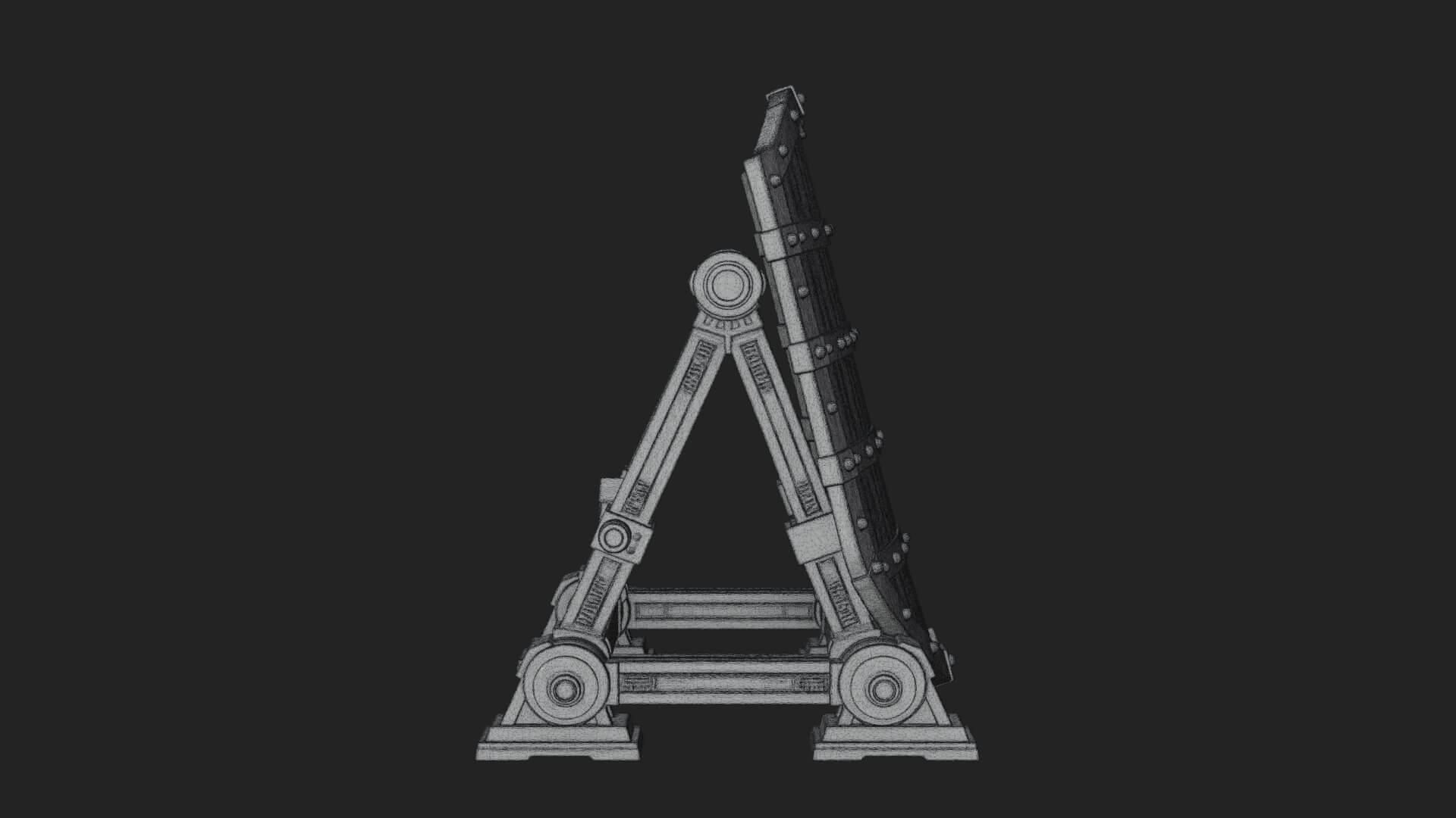 Standing Pavise Shield Model Design 3 3D Print Model 3D Model