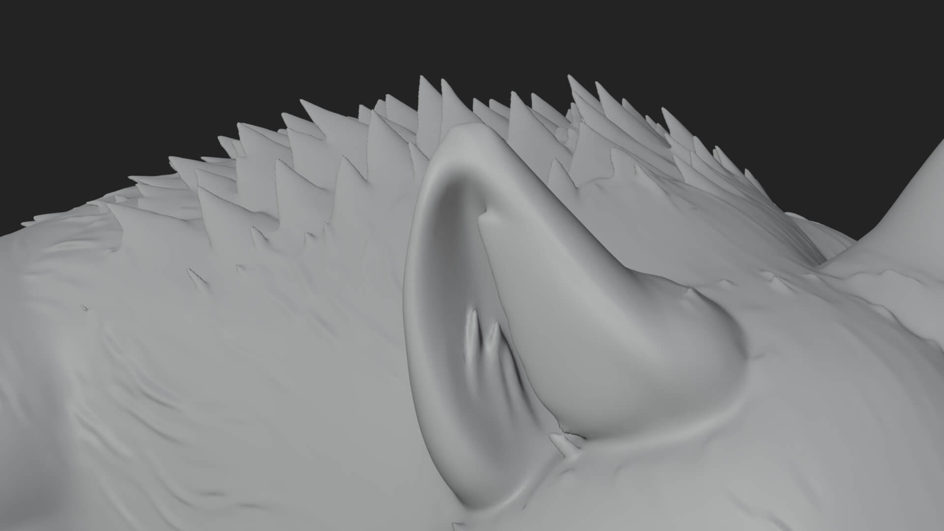 Standing Werewolf Statue Design 5 3D Print Model 3D Model