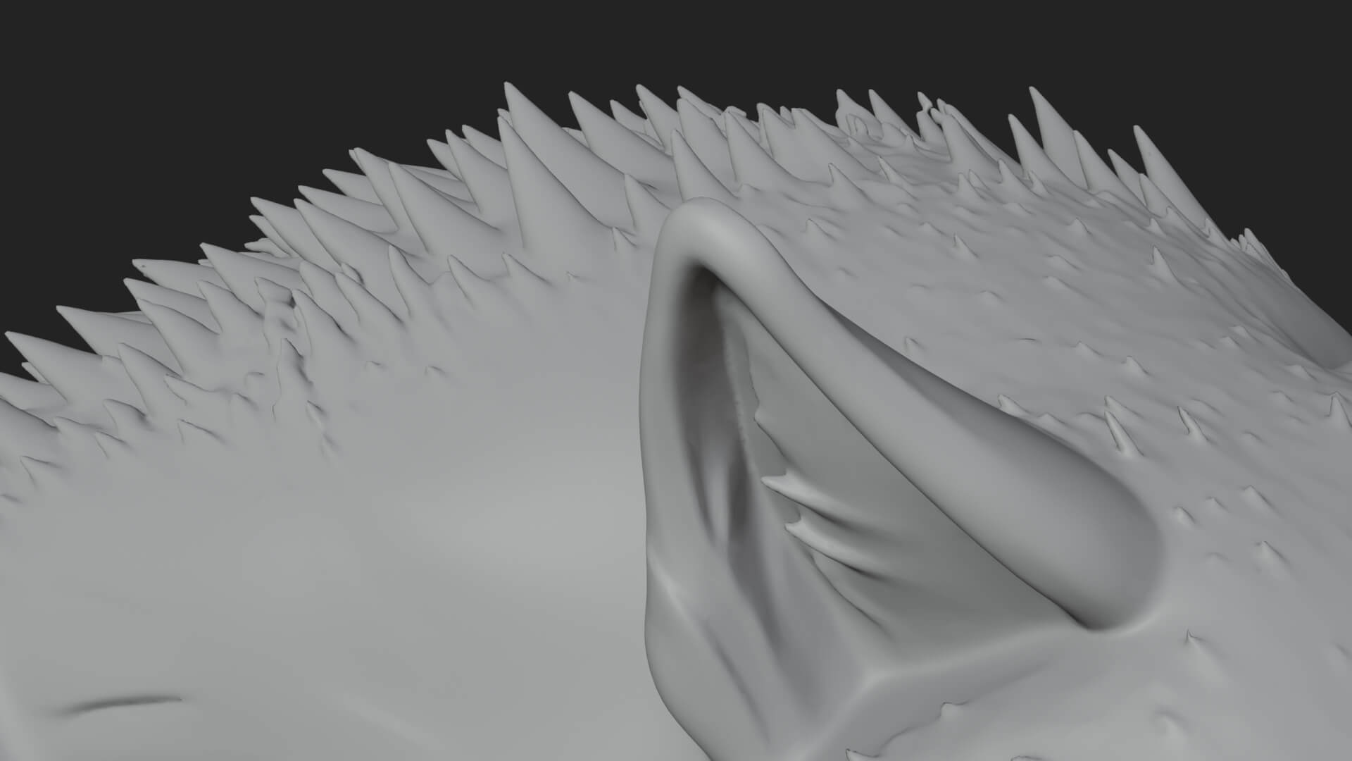 Standing Werewolf Statue Design 6 3D Print Model 3D Model