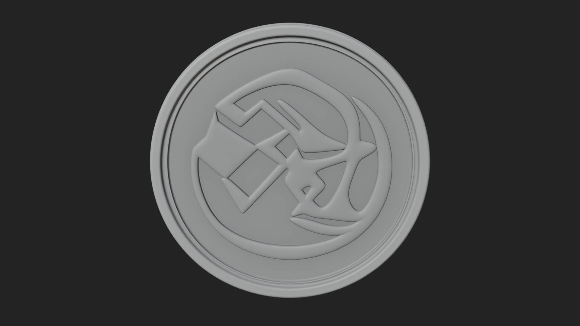 Star Crescent Moon Disc Plaque Design 3 3D Print Model 3D Model