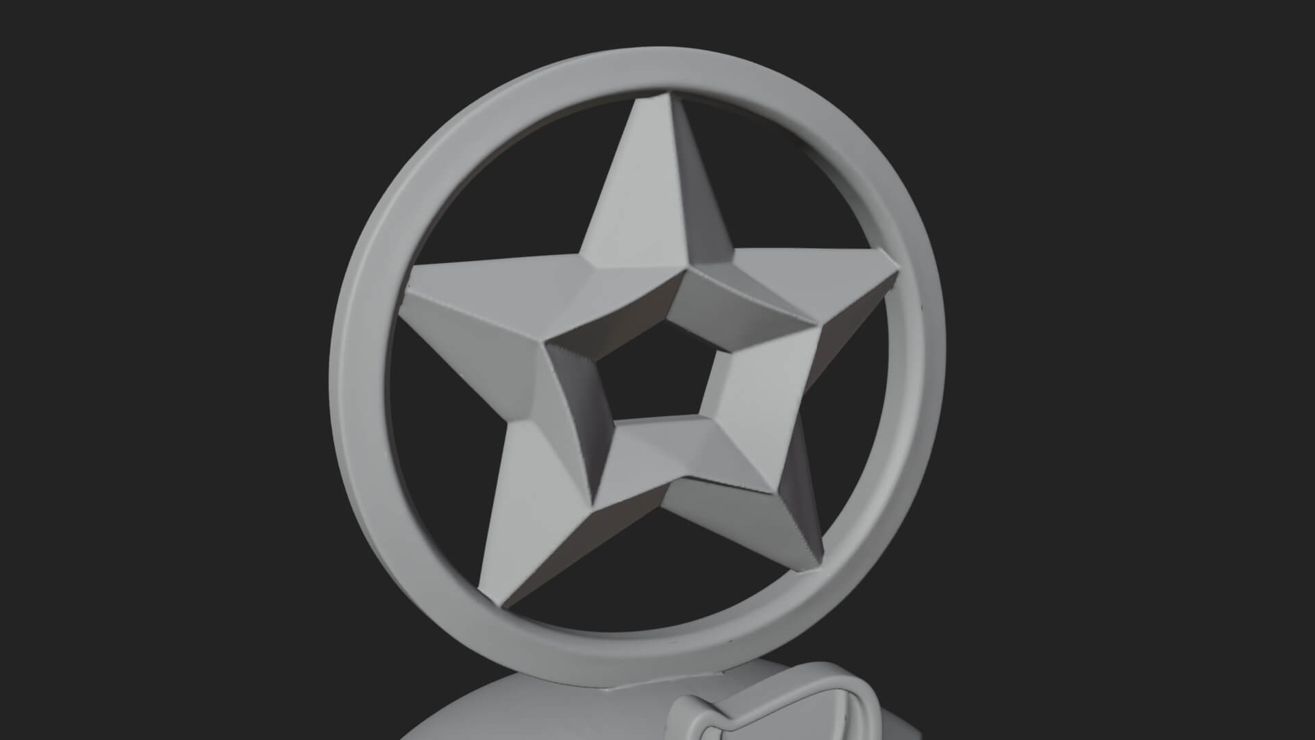 Star Disc Egyptian Goddess Statue Design 2 3D Print Model 3D Model
