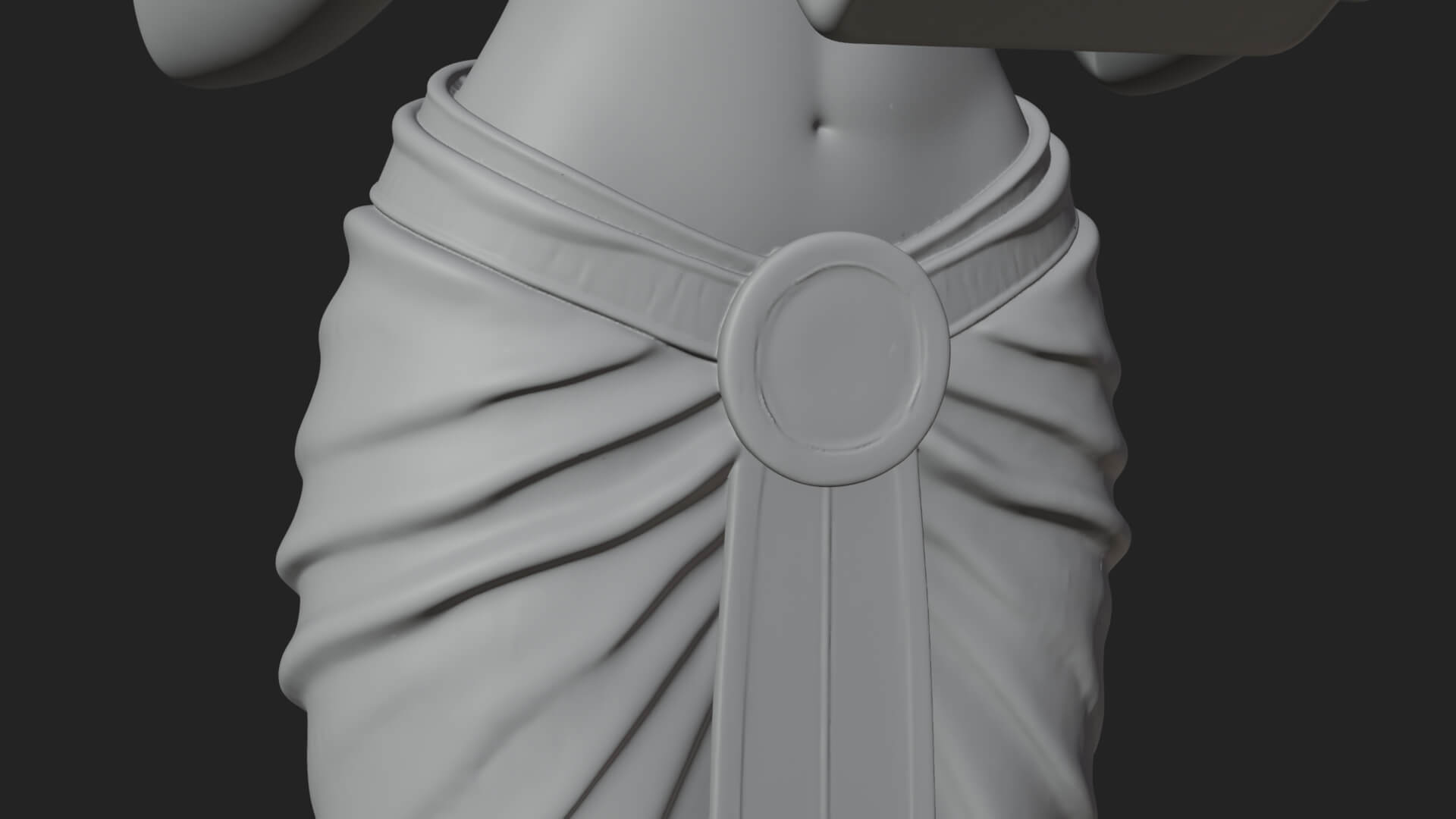 Star Disc Egyptian Goddess Statue Design 6 3D Print Model 3D Model
