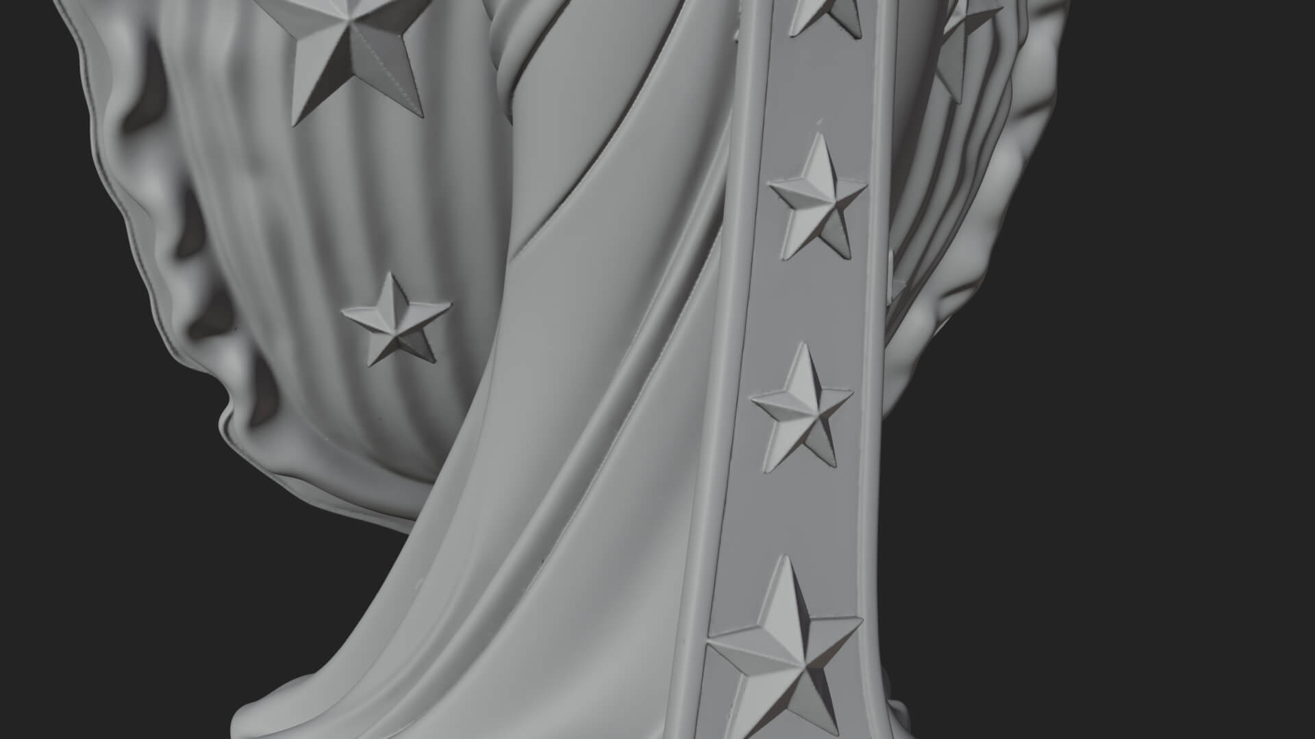 Star Disc Egyptian Goddess Statue Design 8 3D Print Model 3D Model