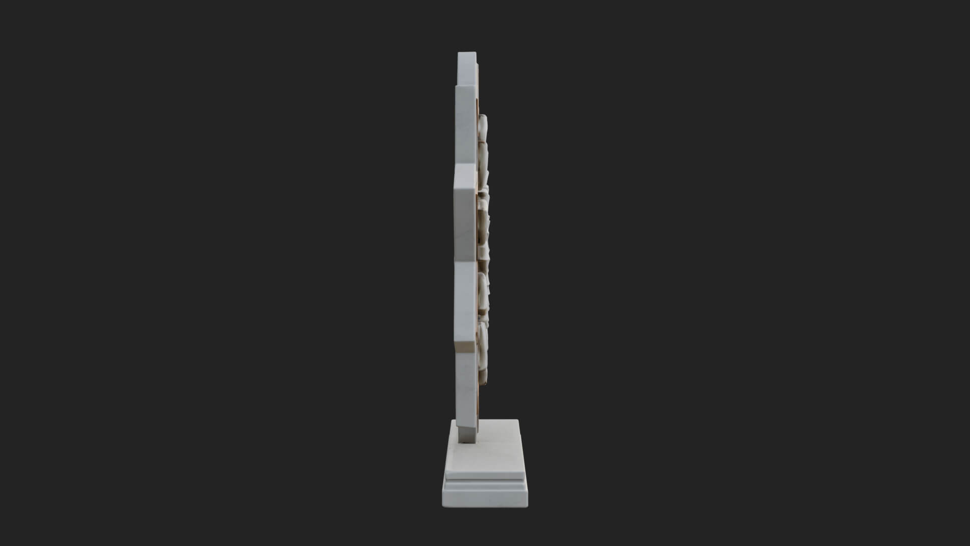 Star Framed Flower Plaque Design 4 3D Print Model 3D Model