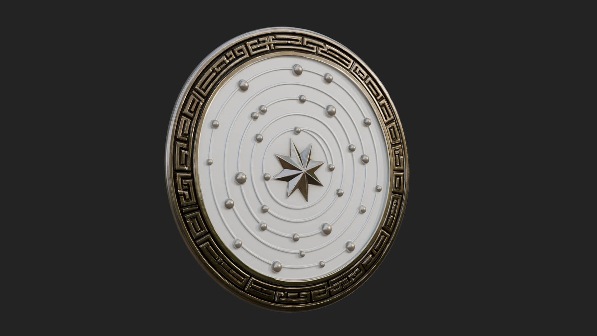 Star Orbit Disc Plaque Design 3 3D Print Model 3D Model