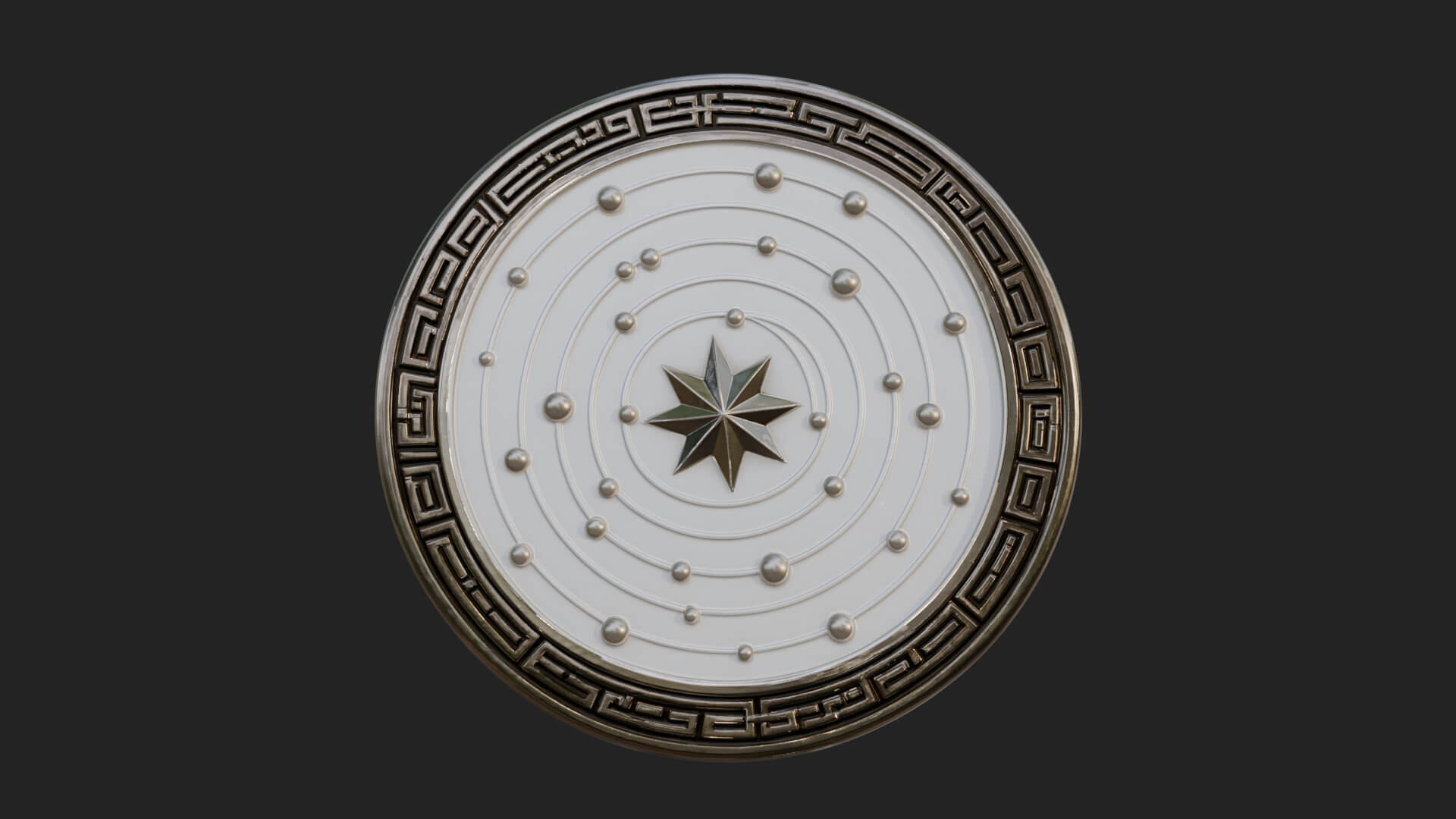 Star Orbit Disc Plaque Design 3 3D Print Model 3D Model