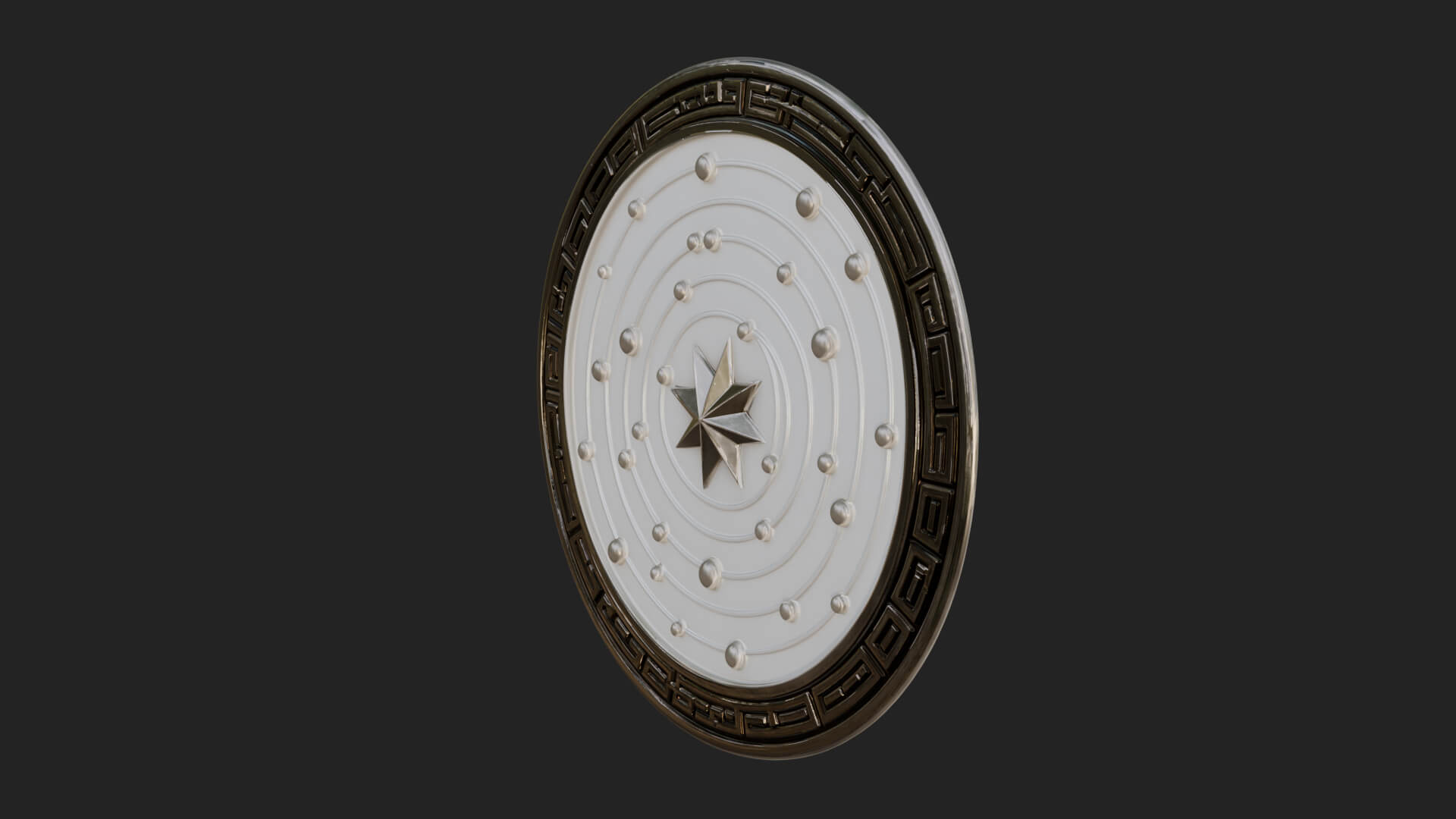 Star Orbit Disc Plaque Design 3 3D Print Model 3D Model