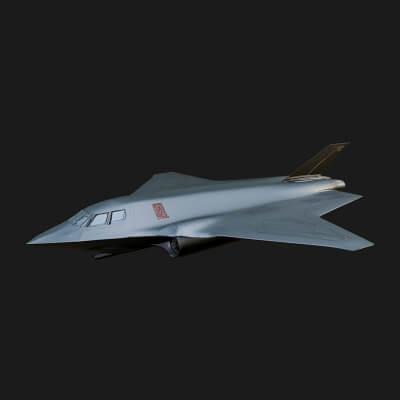 Stealth Bomber Plane Model Design 1 3D Print Model