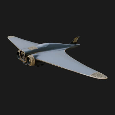 Stealth Bomber Plane Model Design 15 3D Print Model