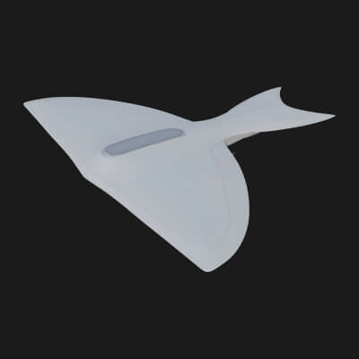 Stealth Bomber Plane Model Design 16 3D Print Model