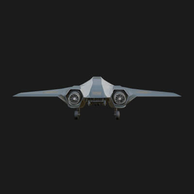 Stealth Bomber Plane Model Design 8 3D Print Model