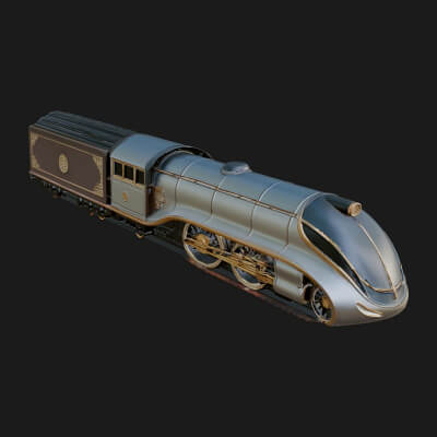 Steam Locomotive Model Design 13 3D Print Model
