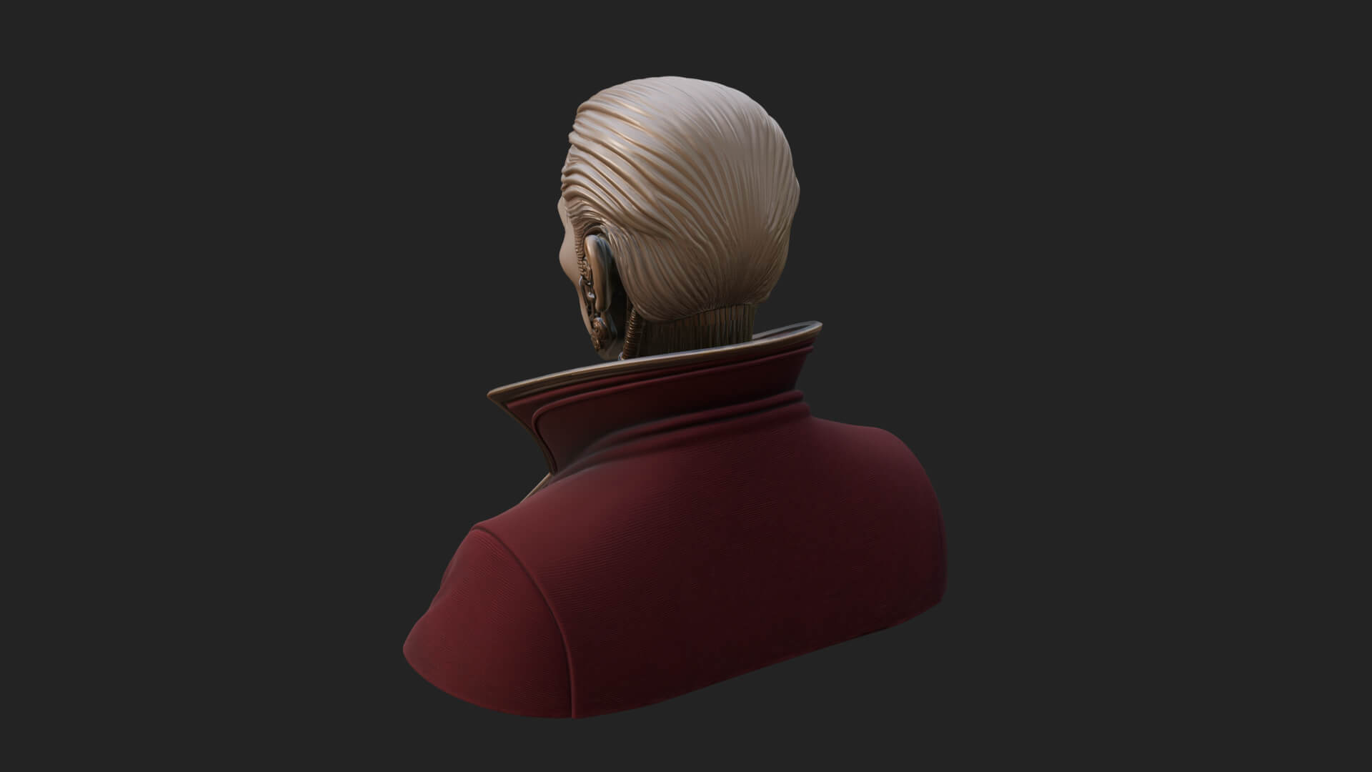 Steampunk Cyborg Man Bust Design 11 3D Print Model 3D Model