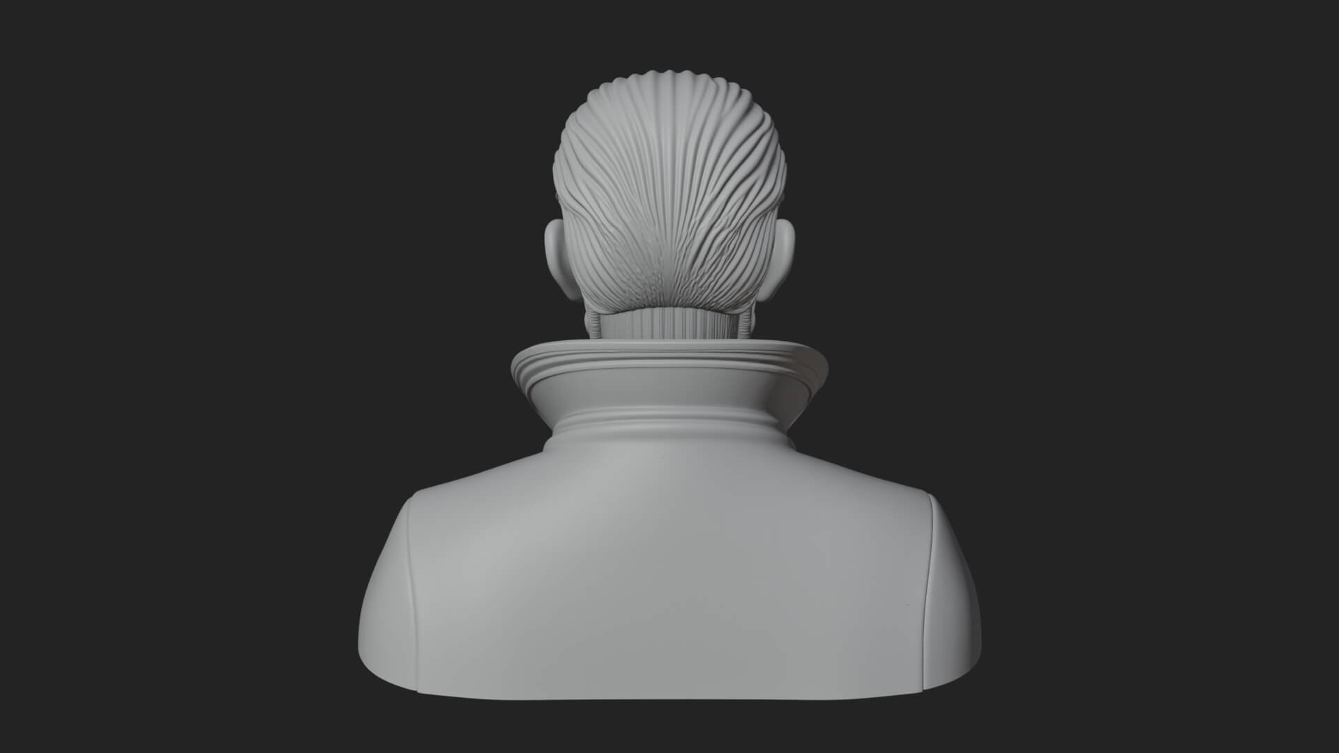 Steampunk Cyborg Man Bust Design 11 3D Print Model 3D Model