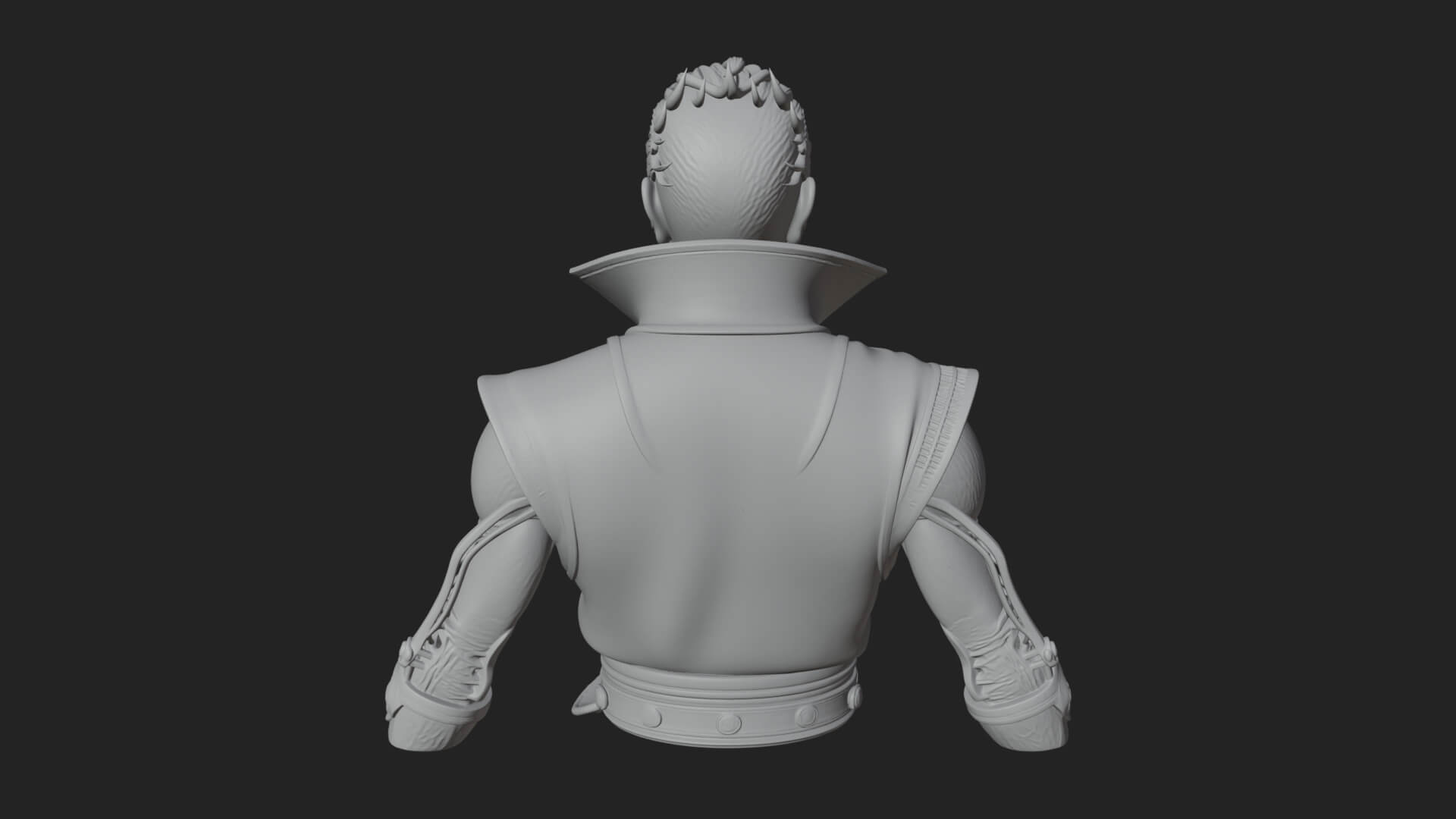 Steampunk Cyborg Man Bust Design 20 3D Print Model 3D Model