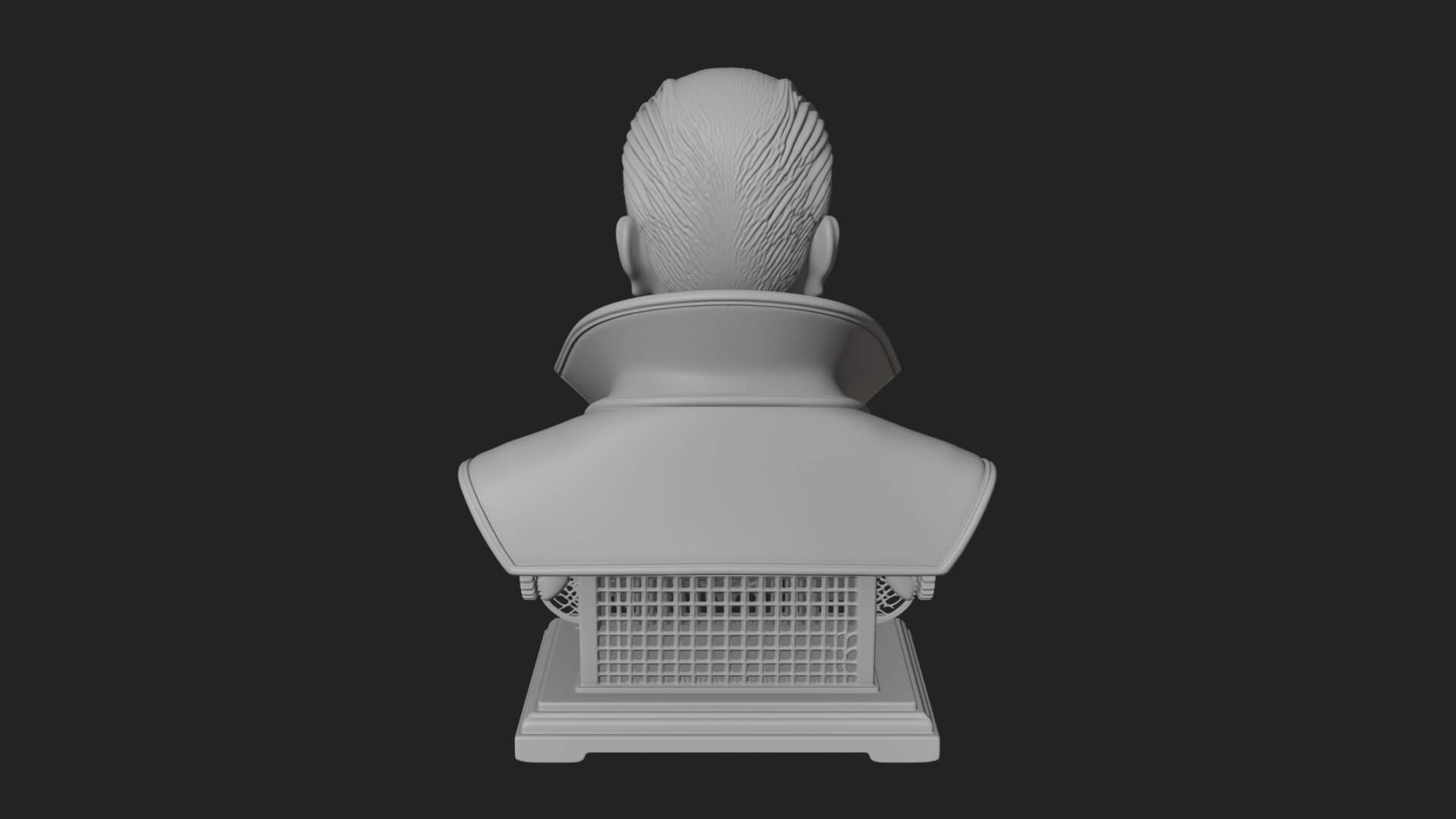 Steampunk Cyborg Man Bust Design 22 3D Print Model 3D Model