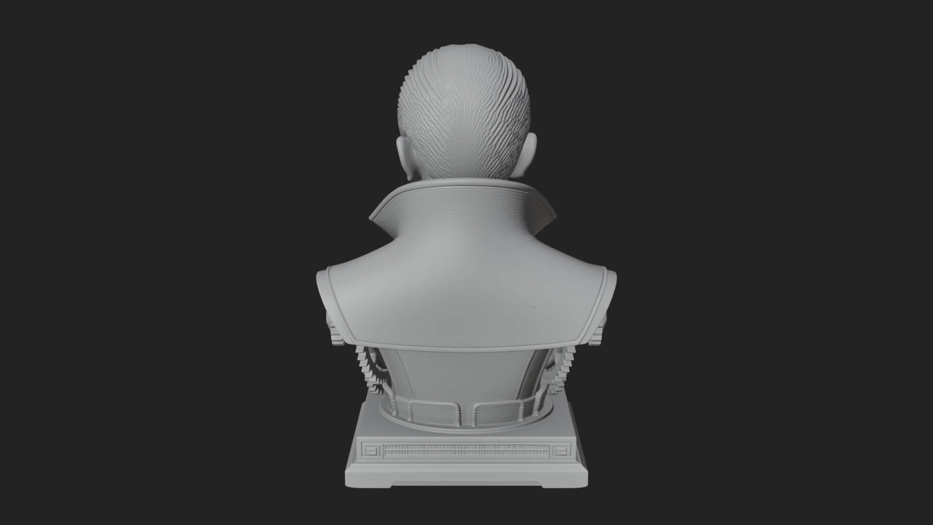 Steampunk Cyborg Man Bust Design 24 3D Print Model 3D Model