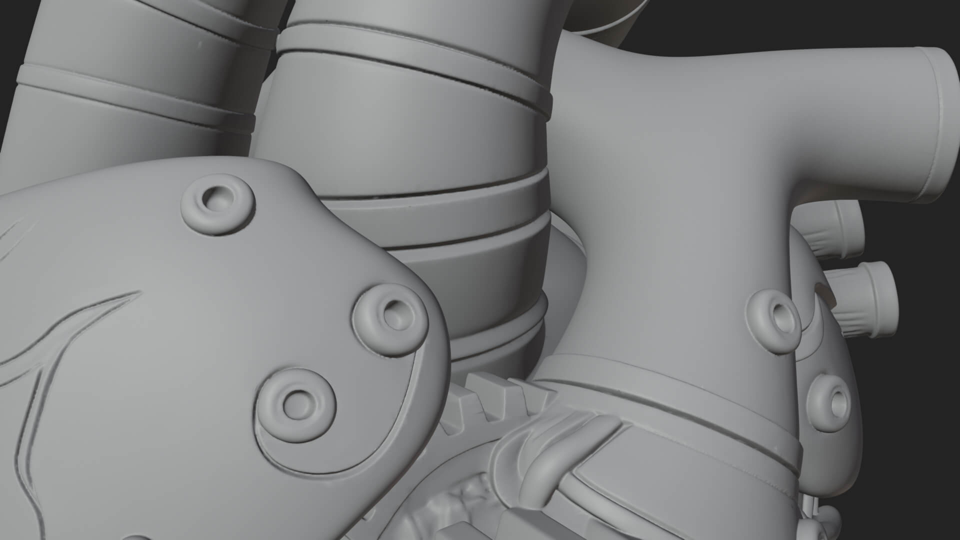 Steampunk Mechanical Heart Statue Design 15 3D Print 3D Model