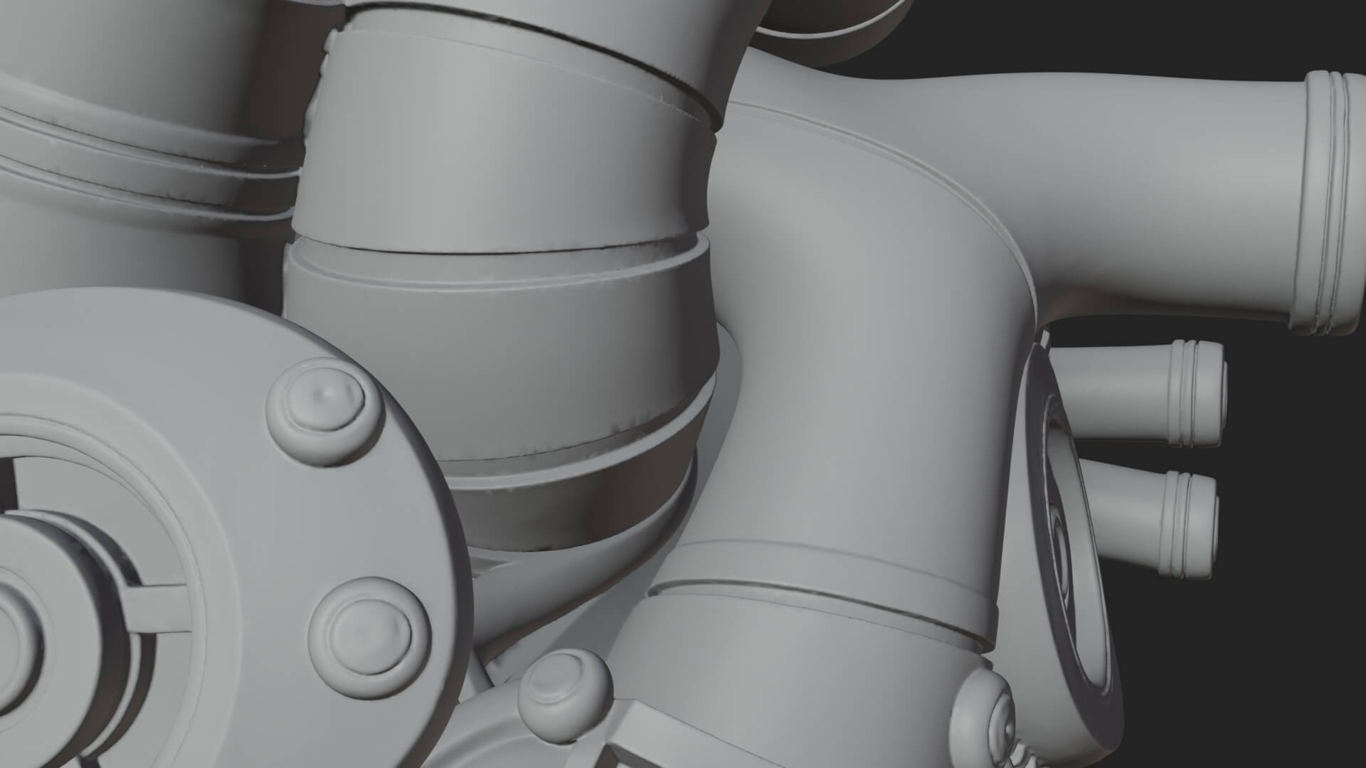 Steampunk Mechanical Heart Statue Design 16 3D Print 3D Model