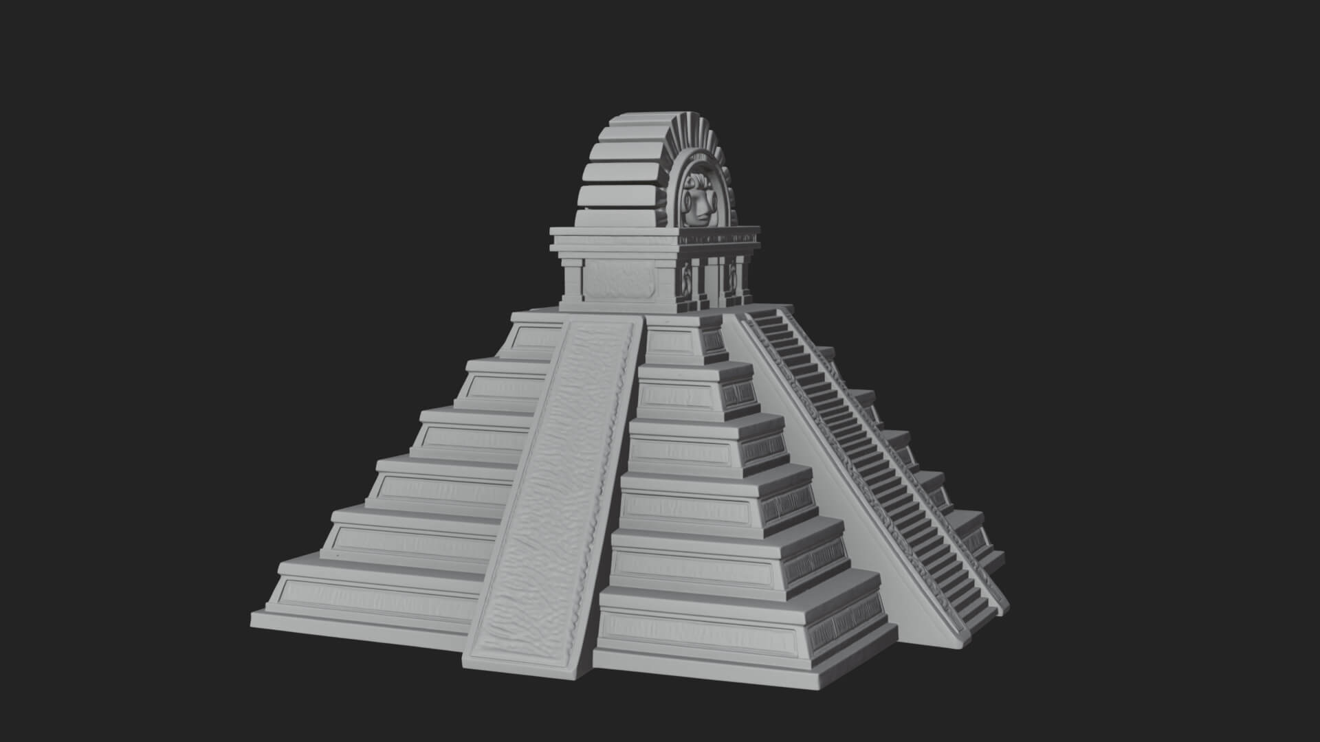 Step Pyramid Temple Design 10 3D Print Model 3D Model