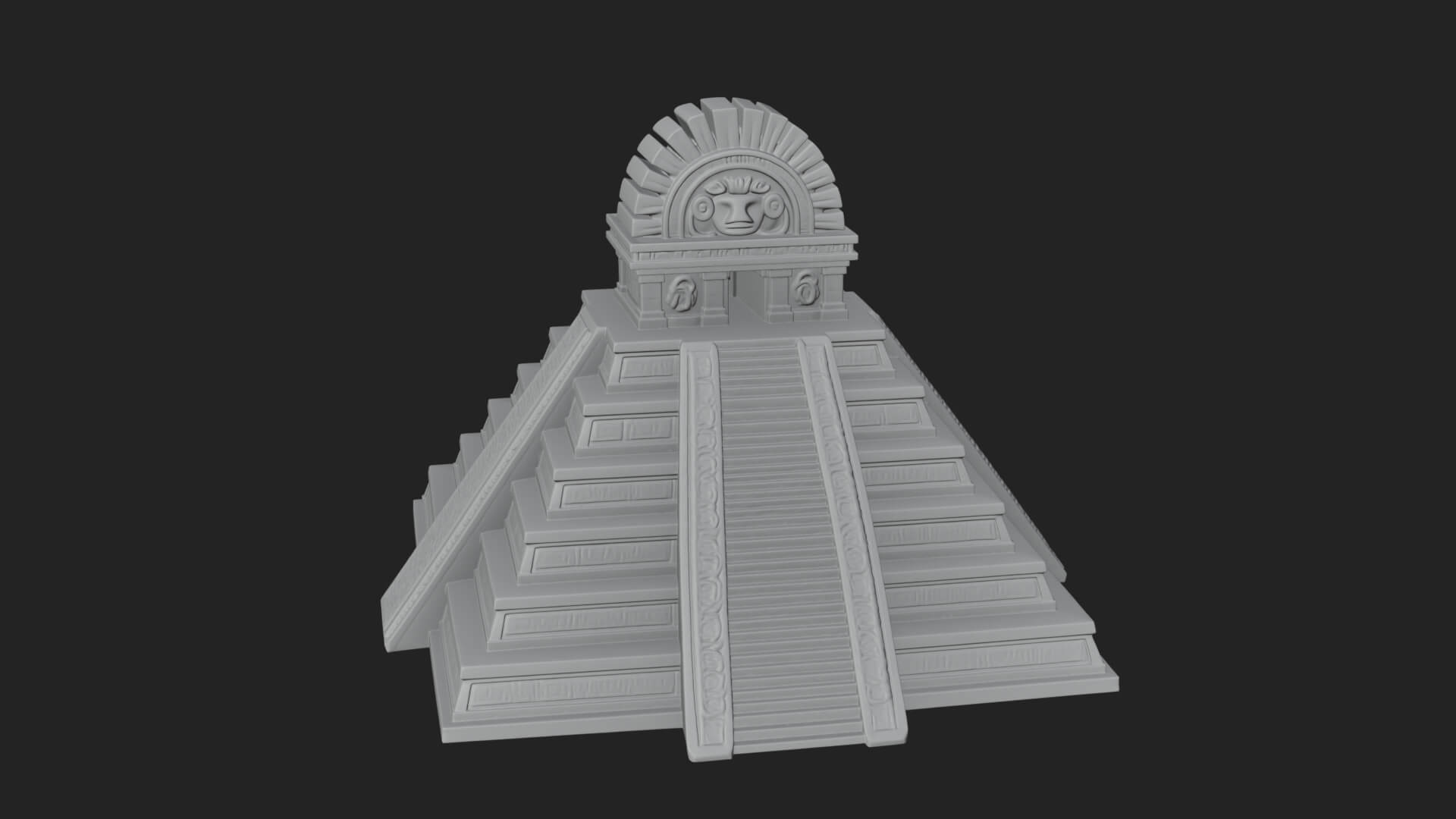 Step Pyramid Temple Design 10 3D Print Model 3D Model