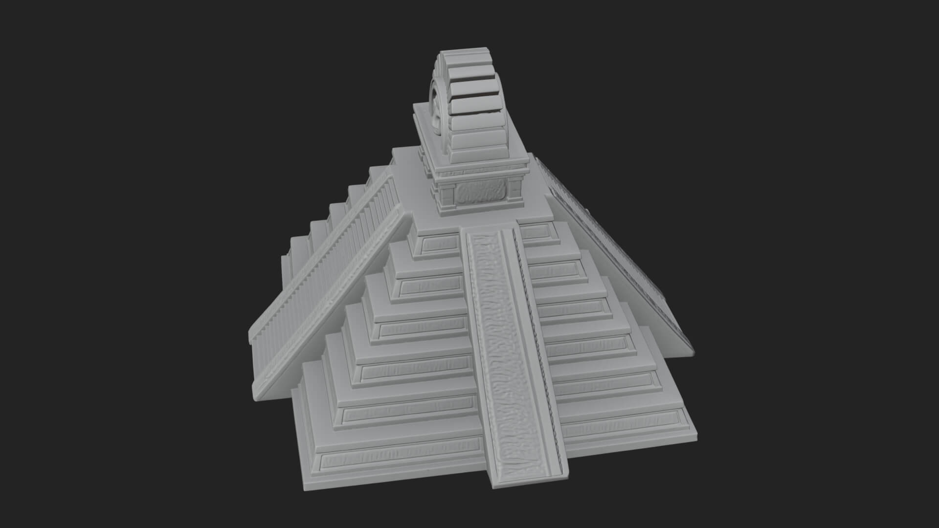 Step Pyramid Temple Design 10 3D Print Model 3D Model